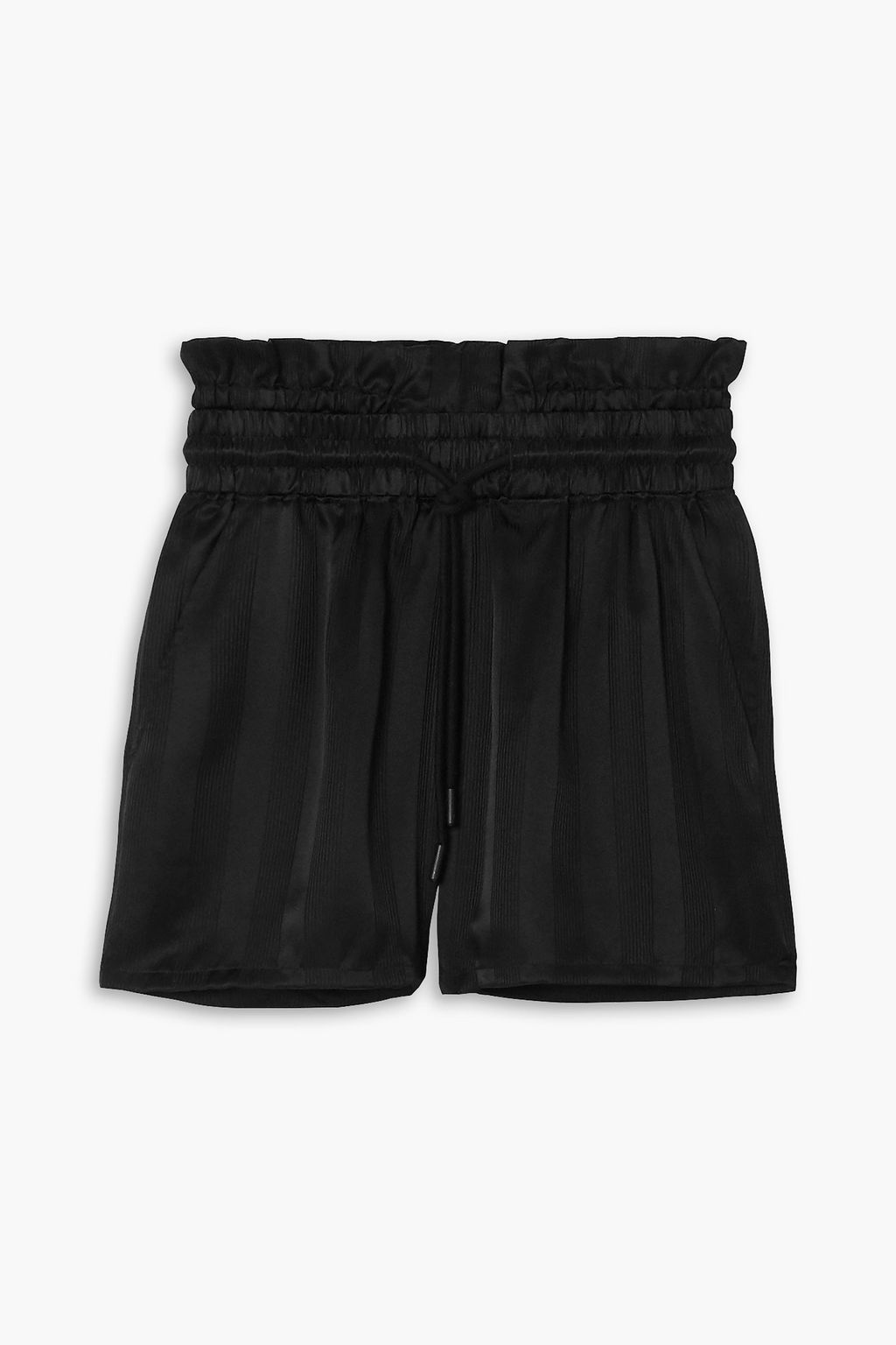 RTA Tara striped silksatin shorts THE