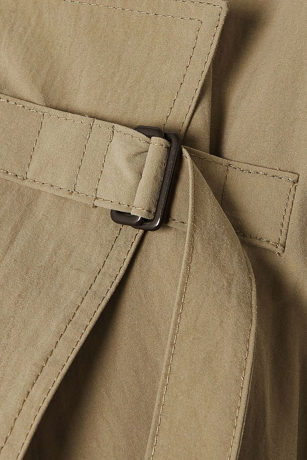 ISABEL MARANT Ilifawn crinkled-shell trench coat