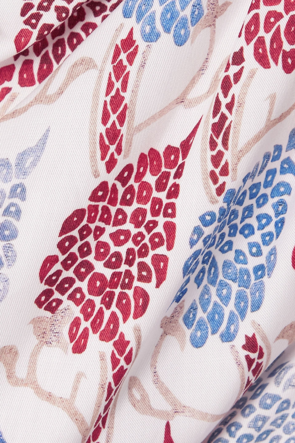 Isabel Marant Bayani Printed Lyocell Blouse In Brick