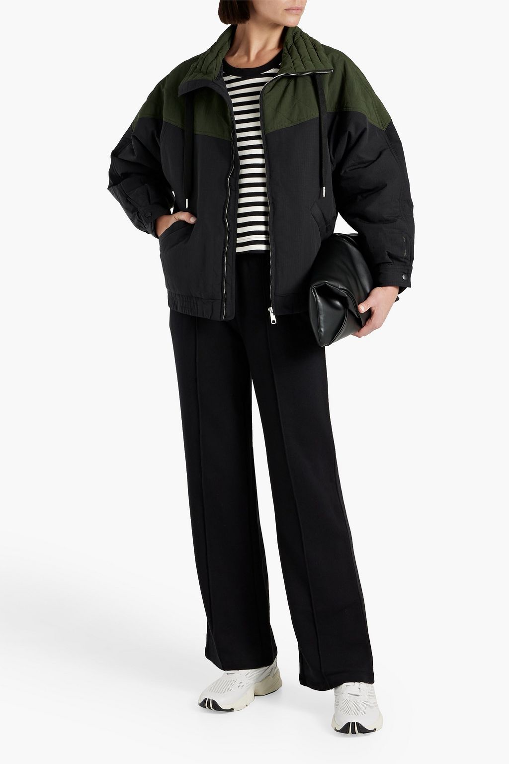 THE UPSIDE Retrograde two-tone quilted shell jacket