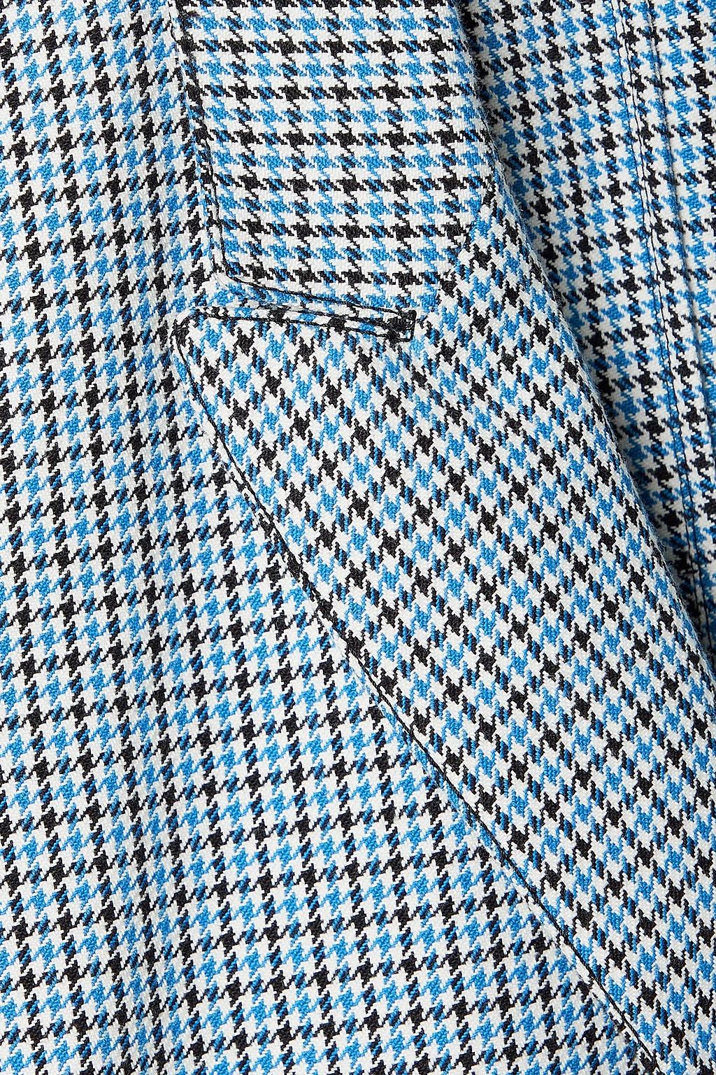 PHILOSOPHY DI LORENZO SERAFINI Double-breasted houndstooth cotton playsuit