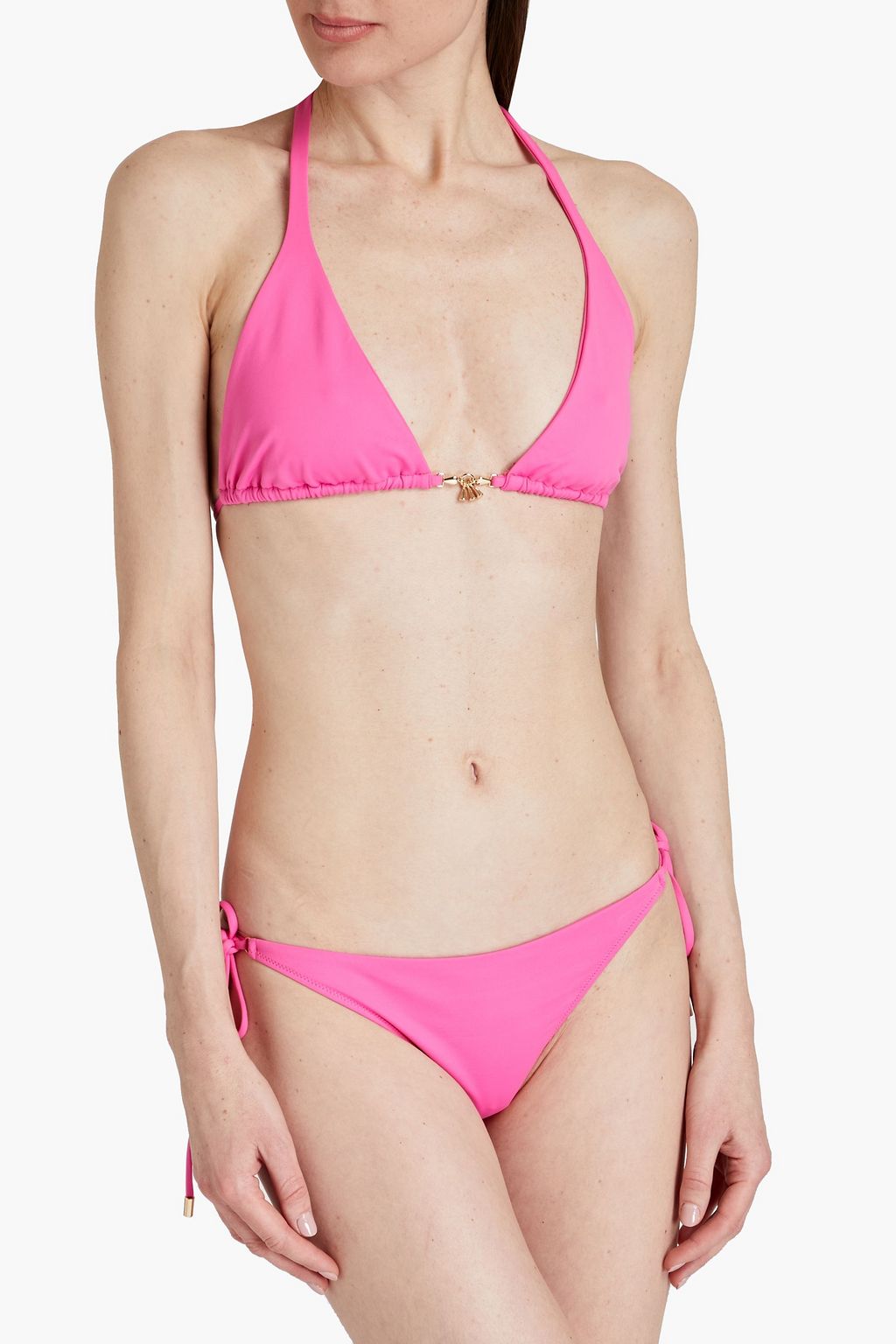 MELISSA ODABASH Dubai halterneck triangle bikini top