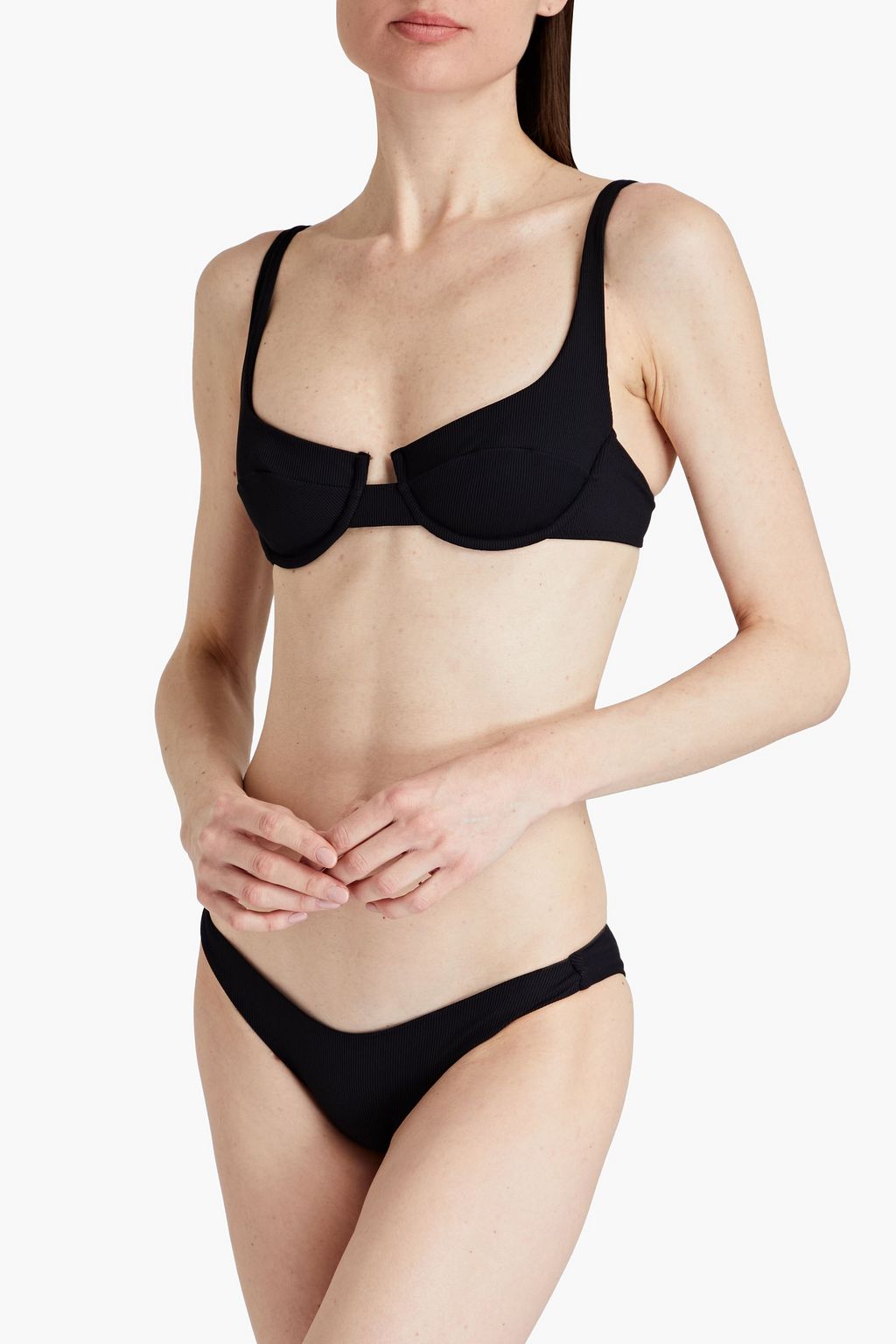 MELISSA ODABASH Montreal ribbed underwired bikini top