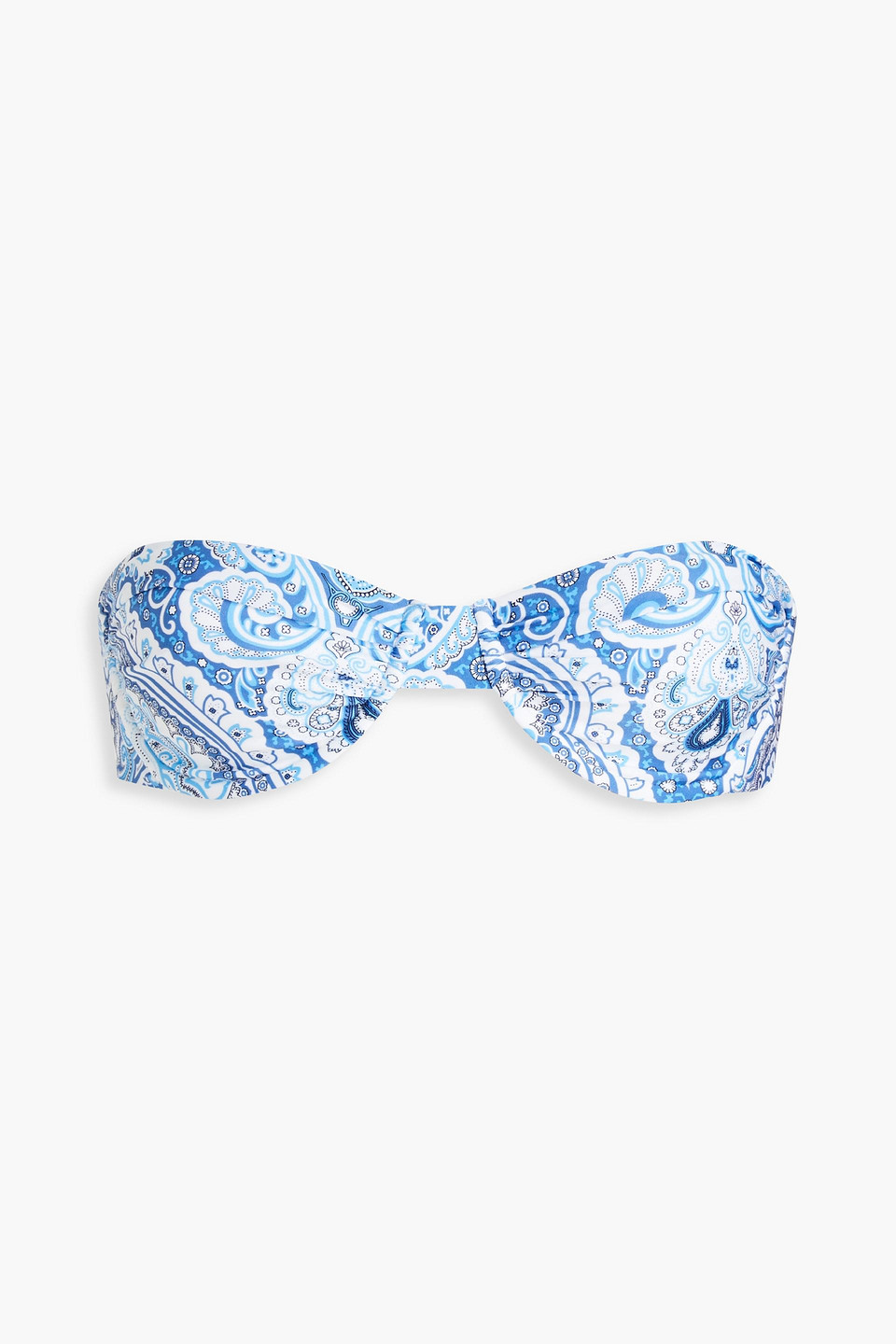 Melissa Odabash Paisley-print Underwired Bikini Top In Blue