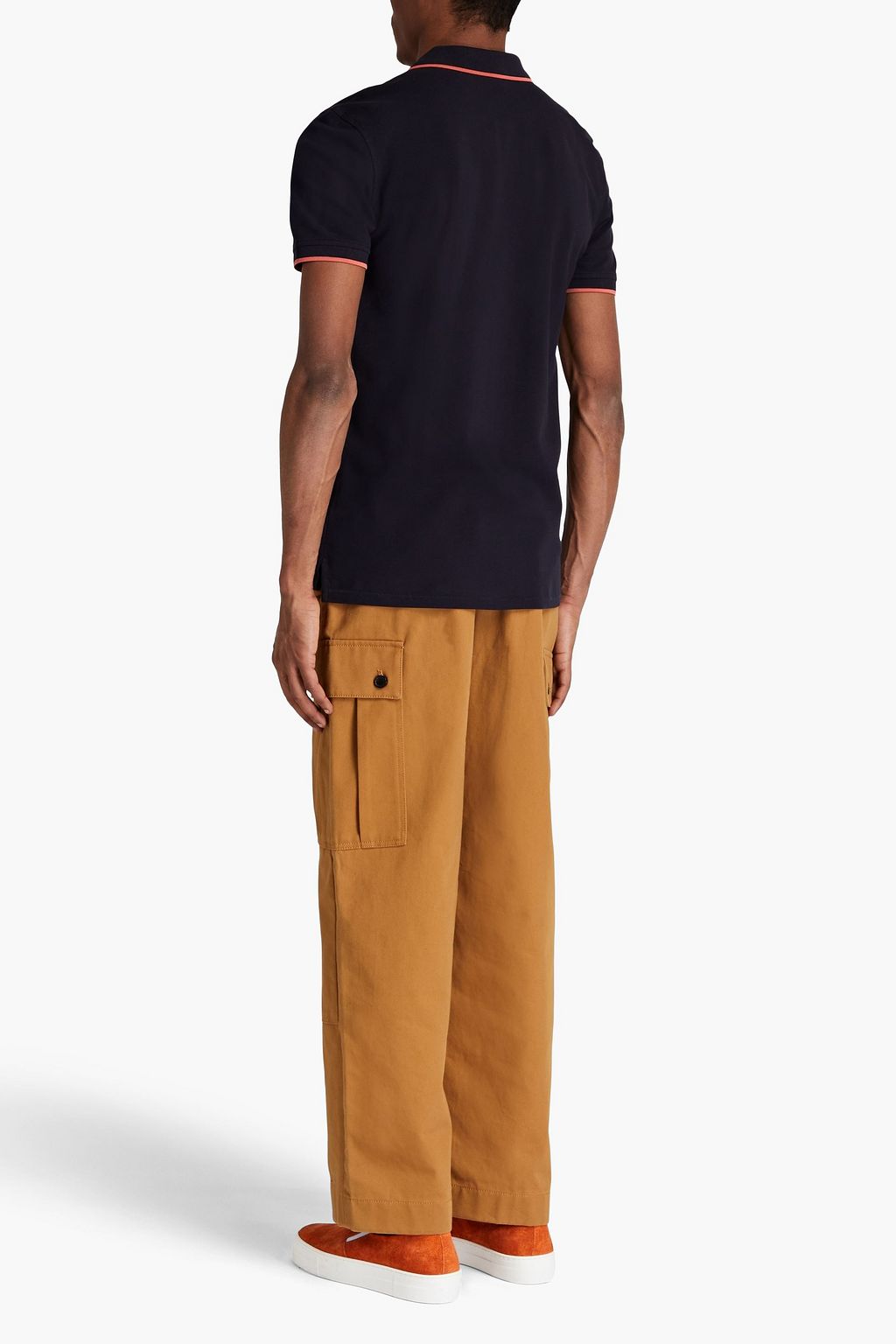 PS PAUL SMITH Embroidered cotton-piqué polo shirt