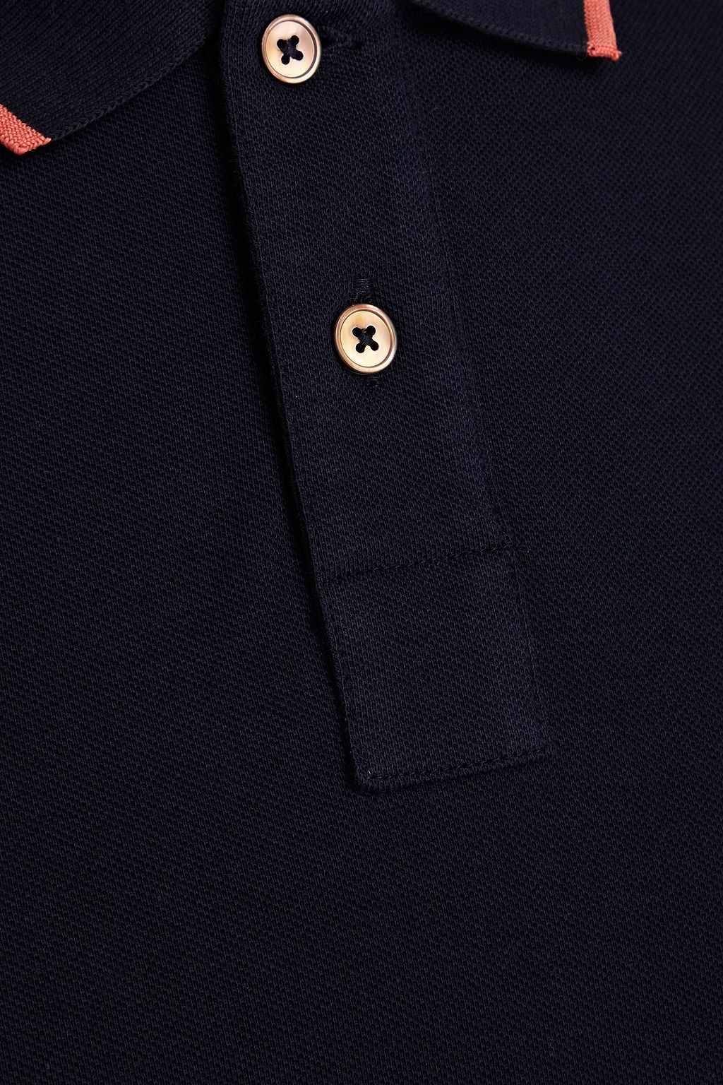 PS PAUL SMITH Embroidered cotton-piqué polo shirt