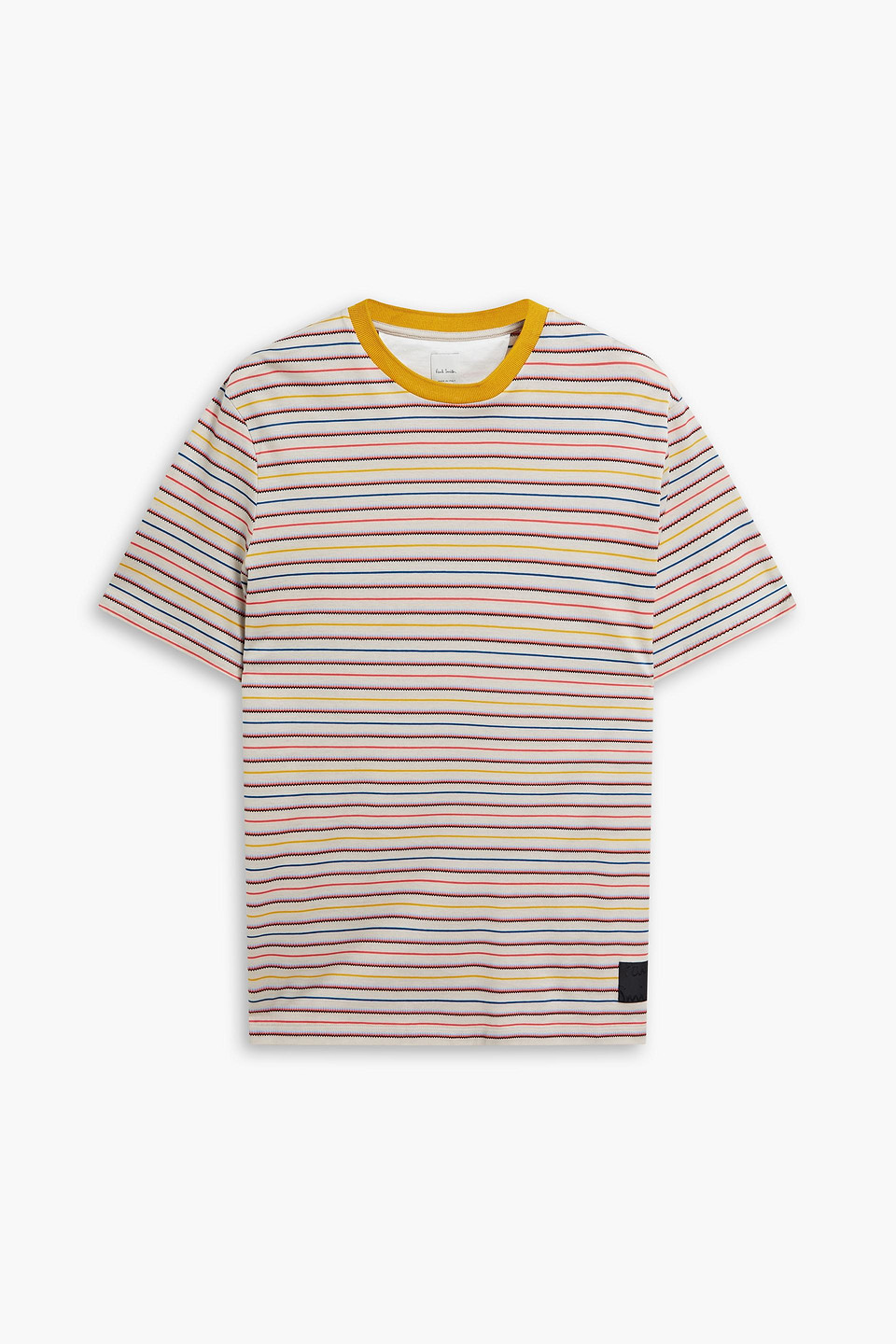 Paul Smith Striped Cotton-jersey T-shirt In Beige