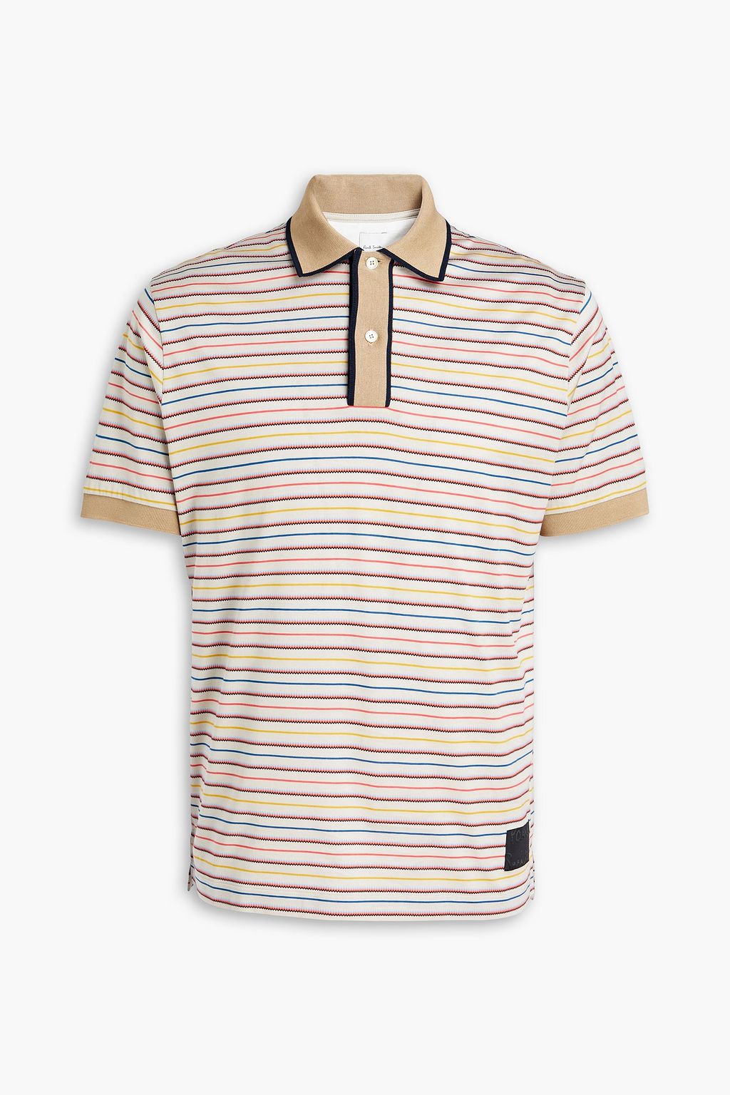 PAUL SMITH Striped cotton-jersey polo shirt | THE OUTNET