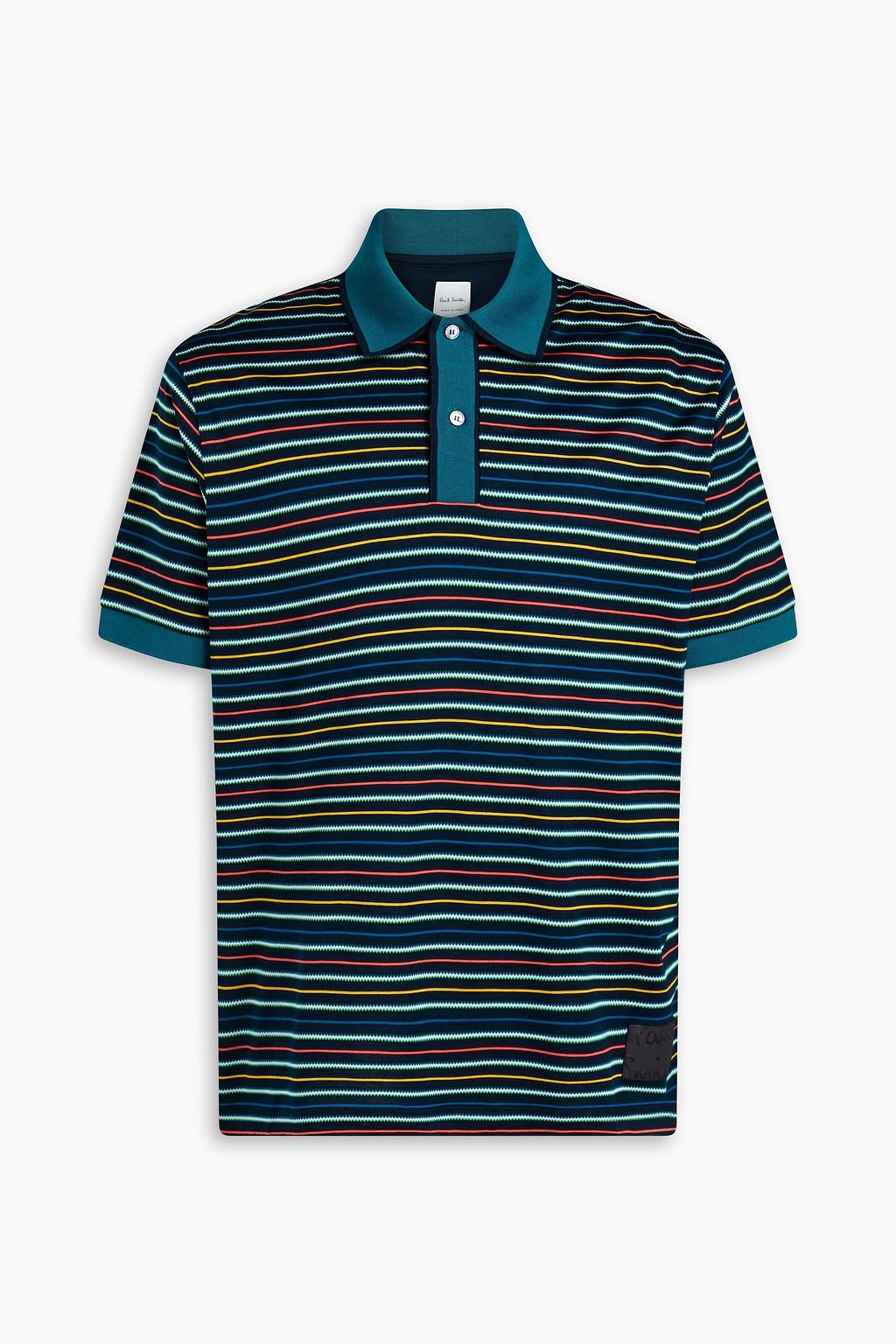 PAUL SMITH Striped cotton-jersey polo shirt | THE OUTNET