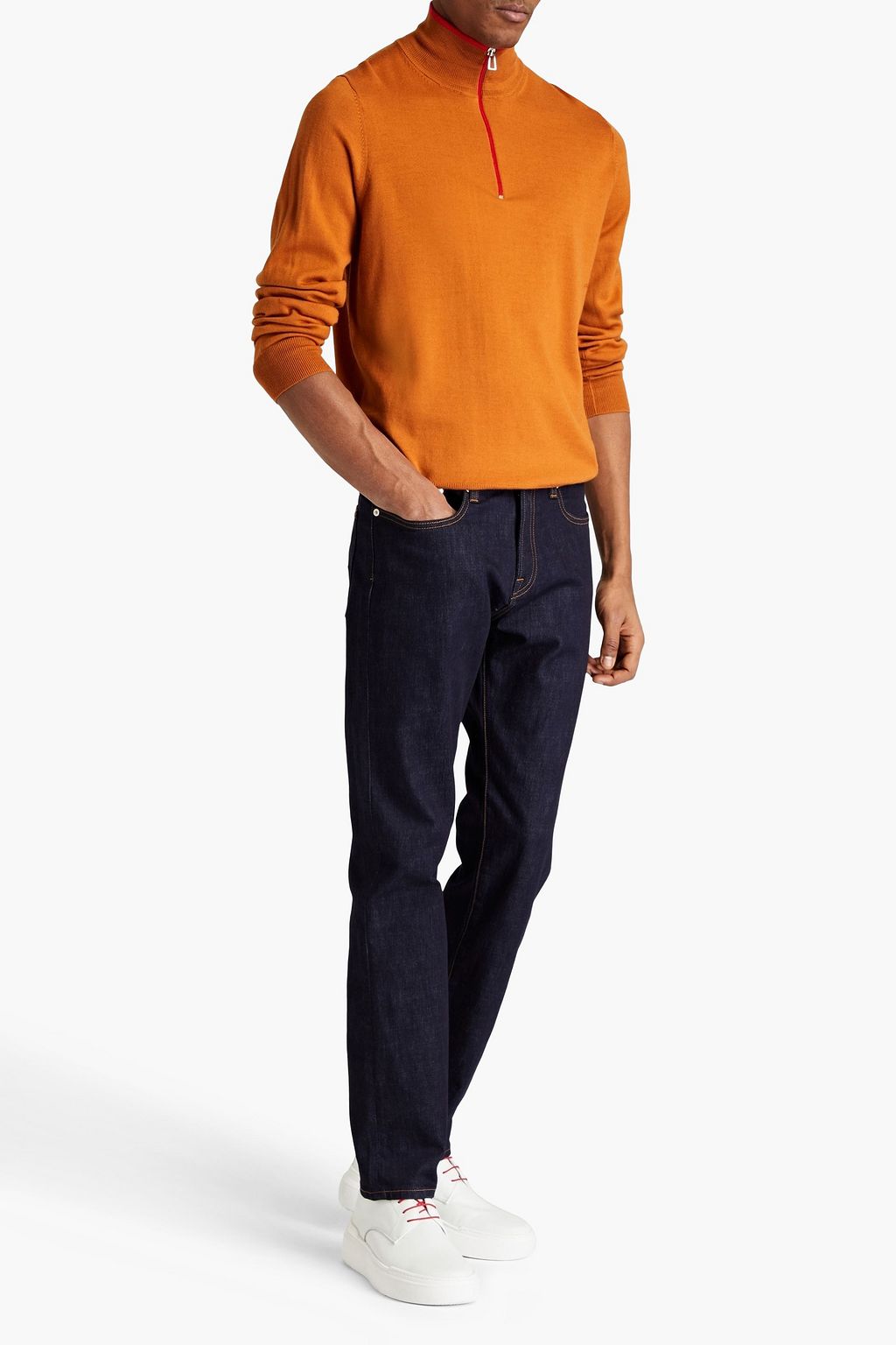 PS PAUL SMITH Merino wool half-zip sweater
