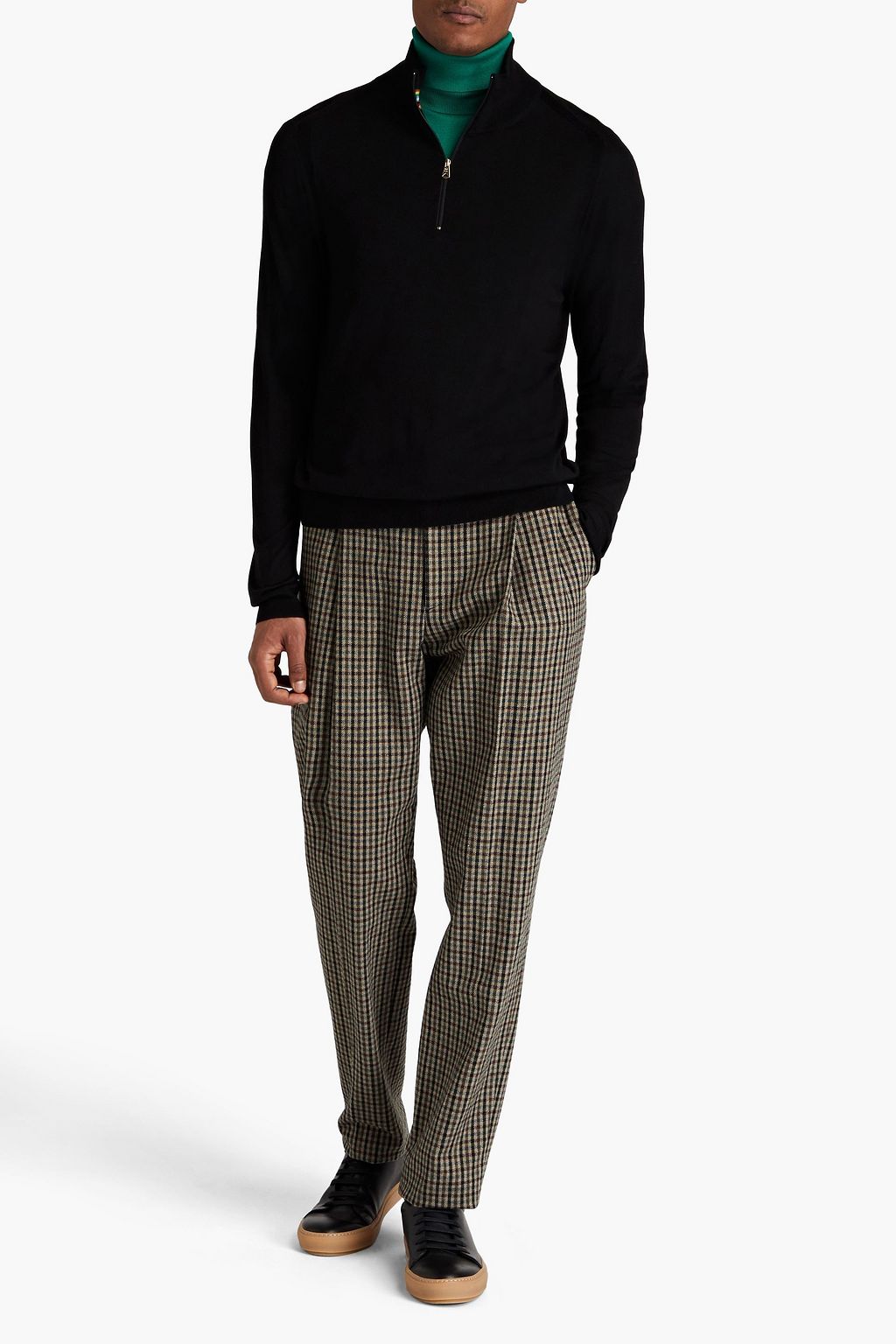 PAUL SMITH Merino wool half-zip sweater