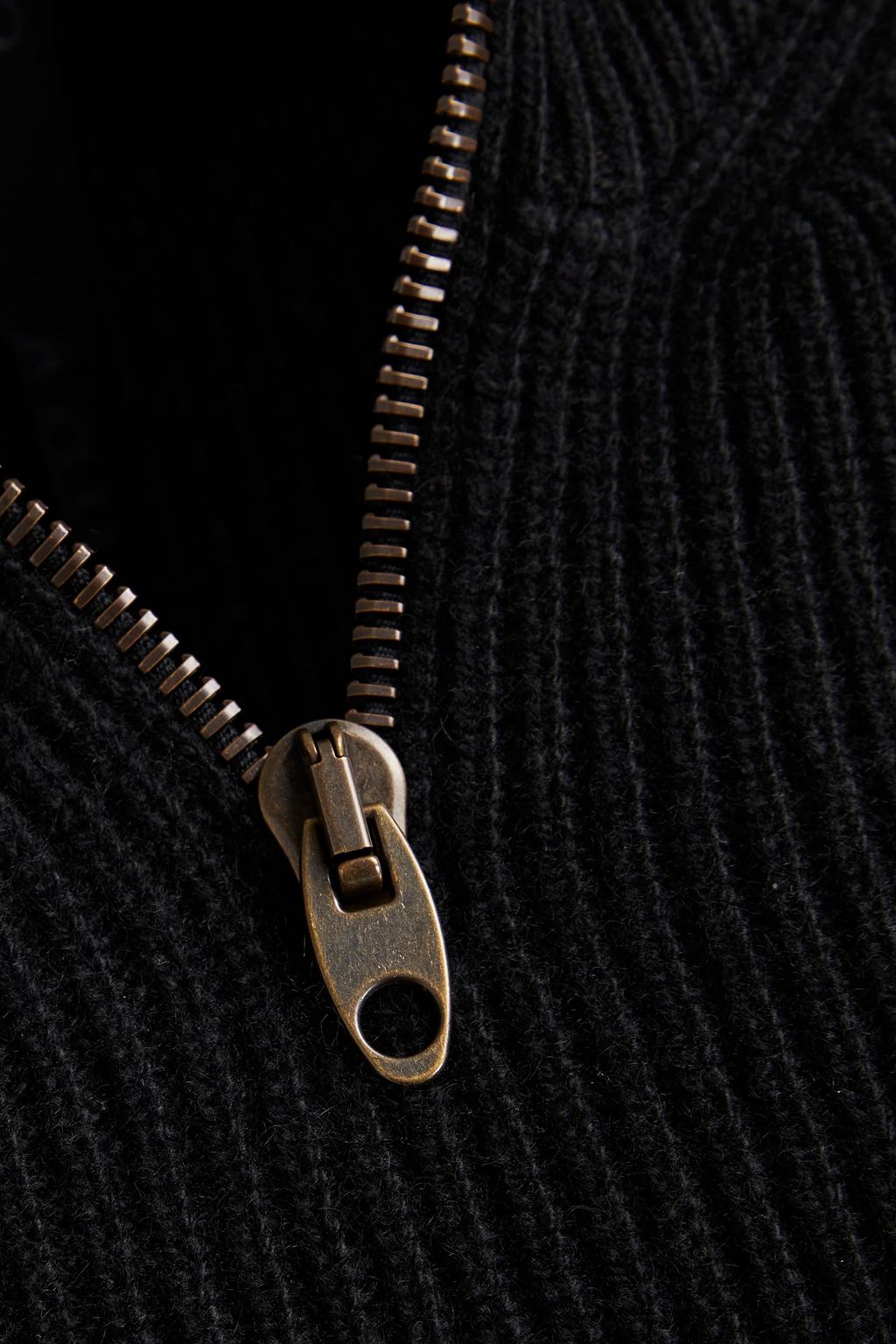 PETAR PETROV Felix ribbed cashmere half-zip sweater