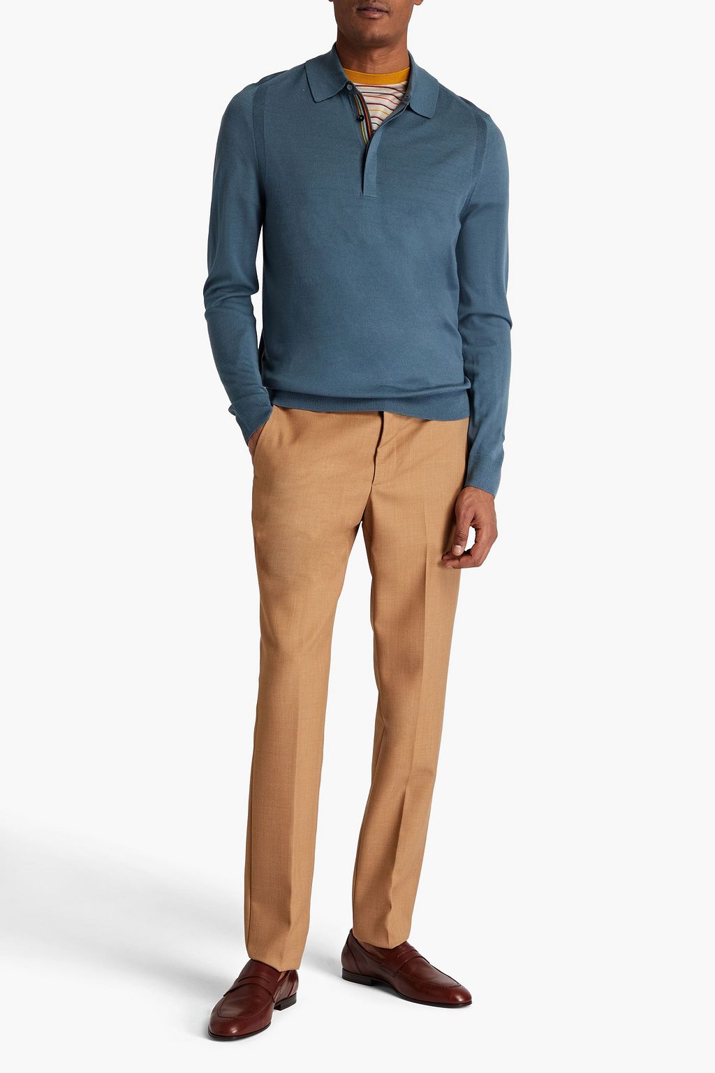 PAUL SMITH Pullover aus Merinowolle mit Polokragen