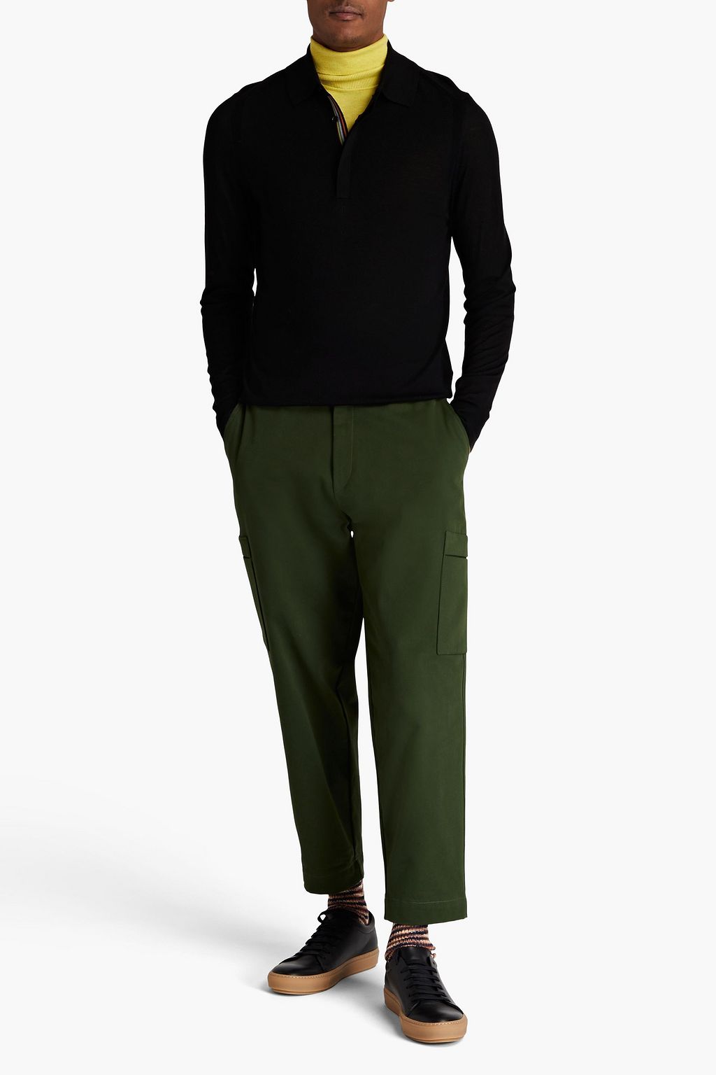 PAUL SMITH Pullover aus Merinowolle mit Polokragen