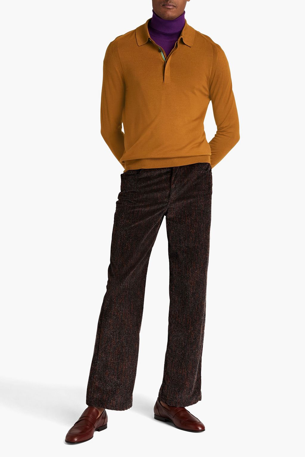 PAUL SMITH Pullover aus Merinowolle mit Polokragen