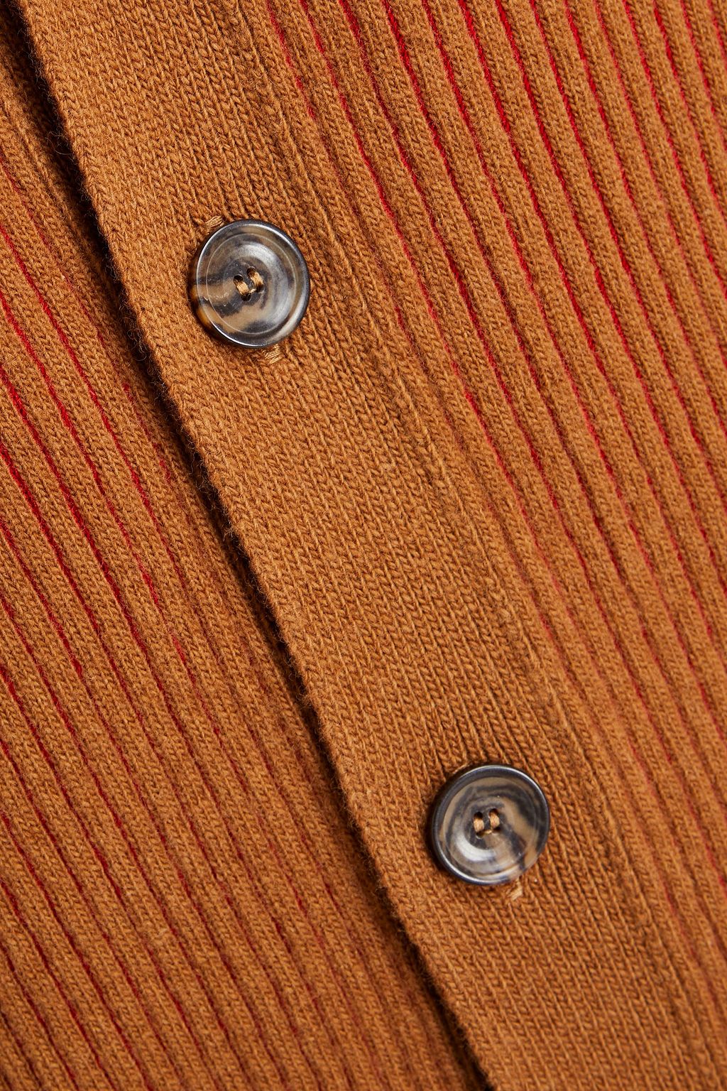 PAUL SMITH Ribbed wool and cotton-blend cardigan