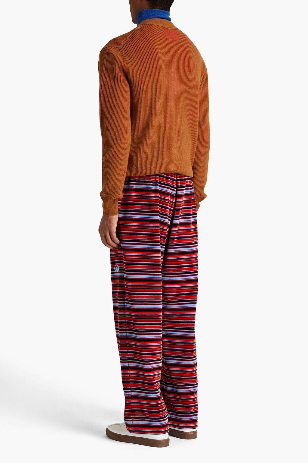 PAUL SMITH Ribbed wool and cotton-blend cardigan