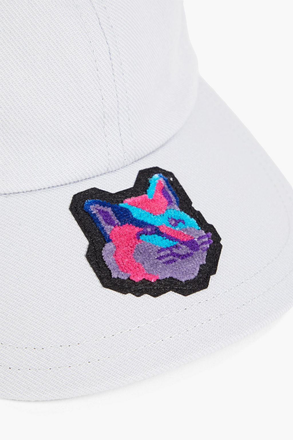 MAISON KITSUNÉ Appliquéd cotton-blend twill baseball cap