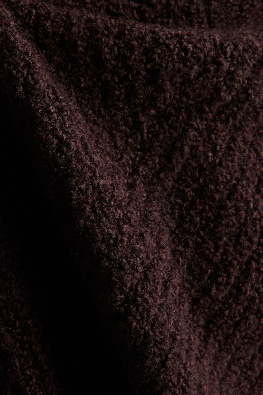 PETAR PETROV Oversized bouclé-knit cashmere and silk-blend turtleneck sweater