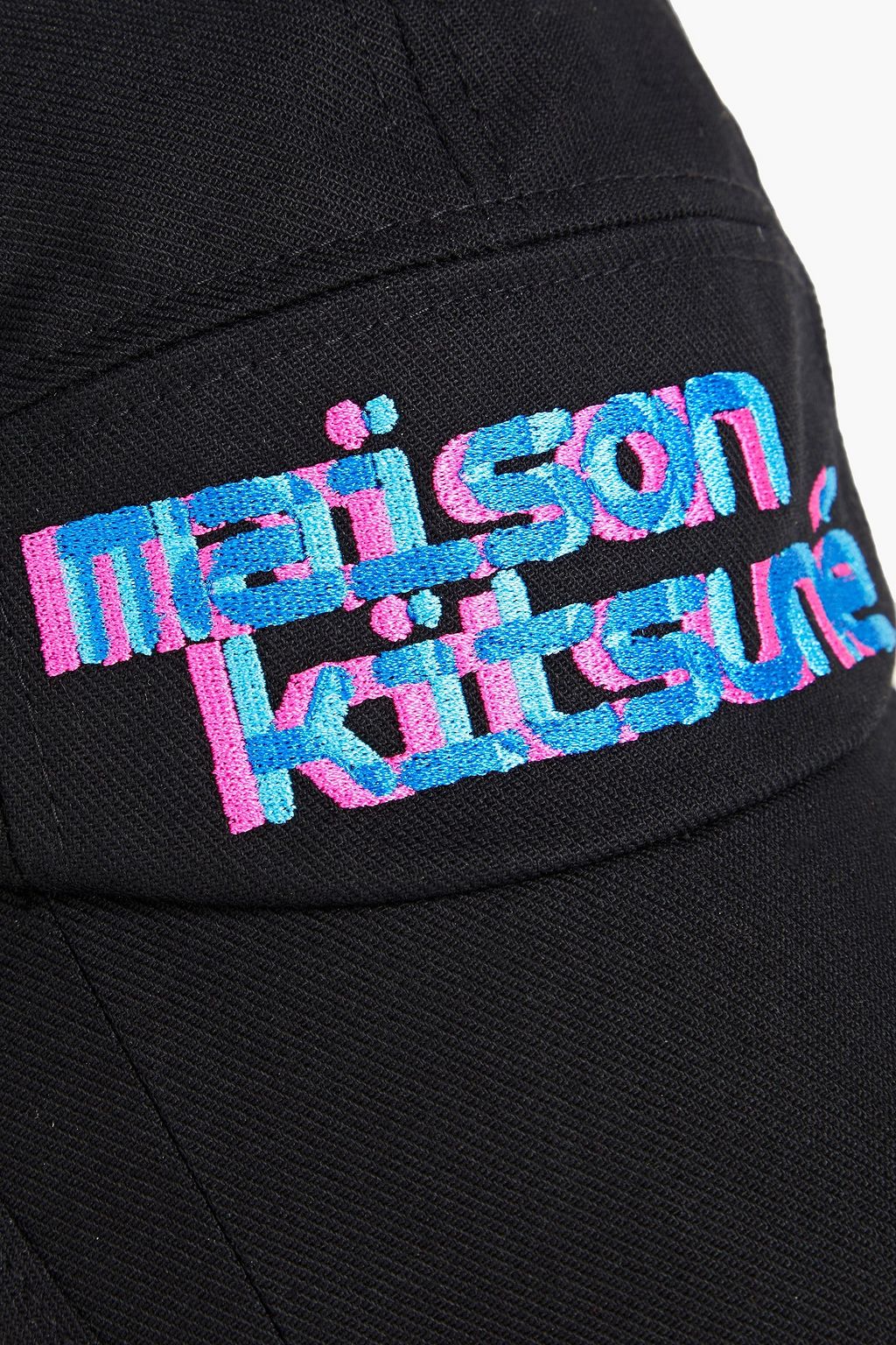 MAISON KITSUNÉ Baseballcap aus Twill aus einer Baumwollmischung mit Stickereien