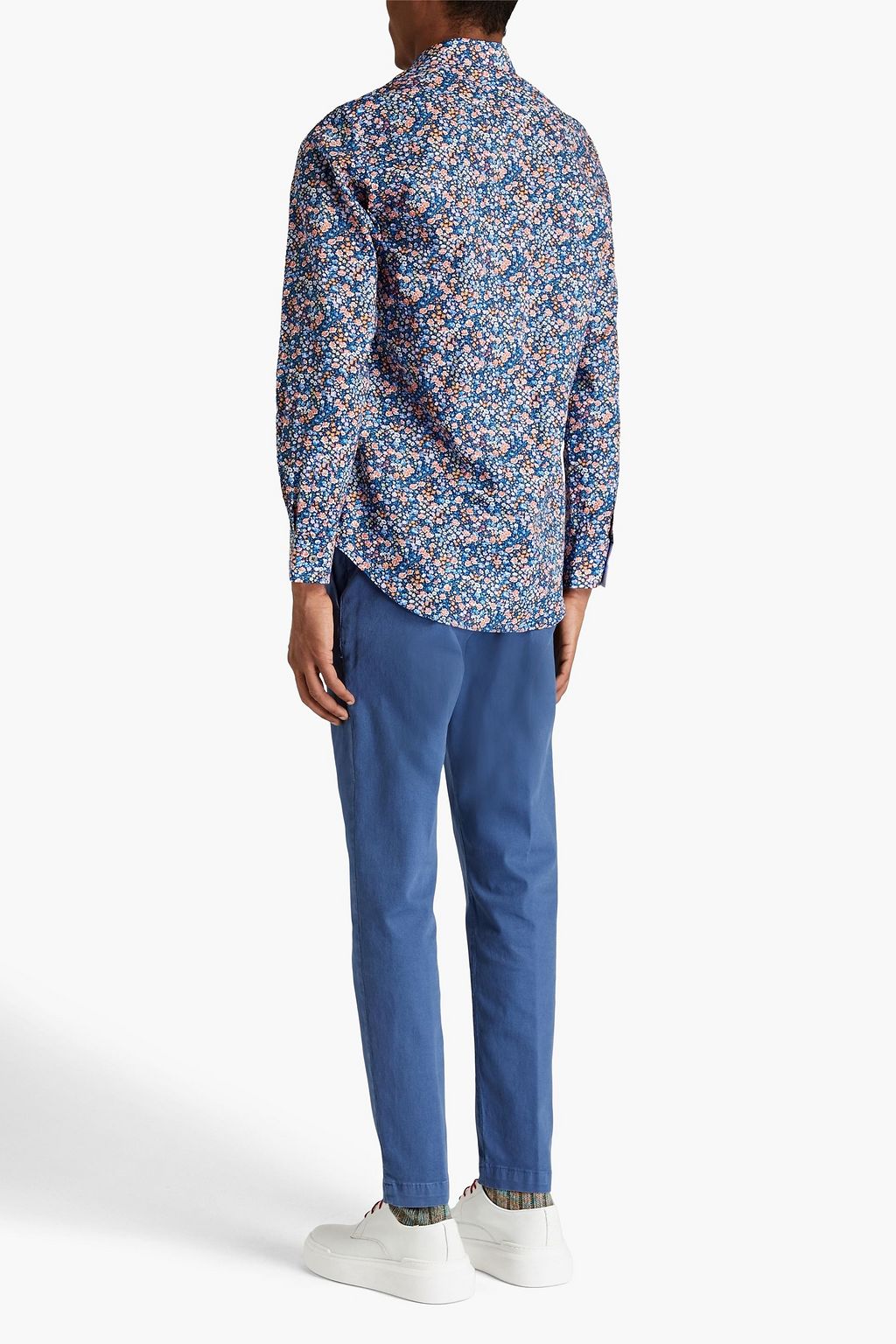 PAUL SMITH Hemd aus Baumwollpopeline mit floralem Print