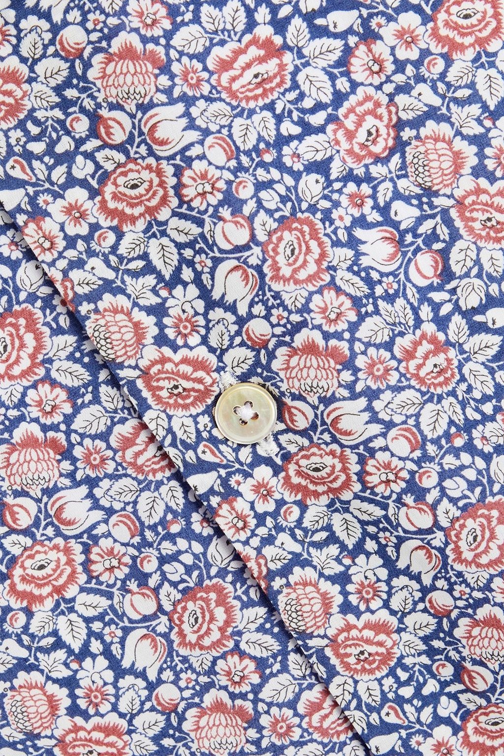 PAUL SMITH Hemd aus Baumwollpopeline mit floralem Print