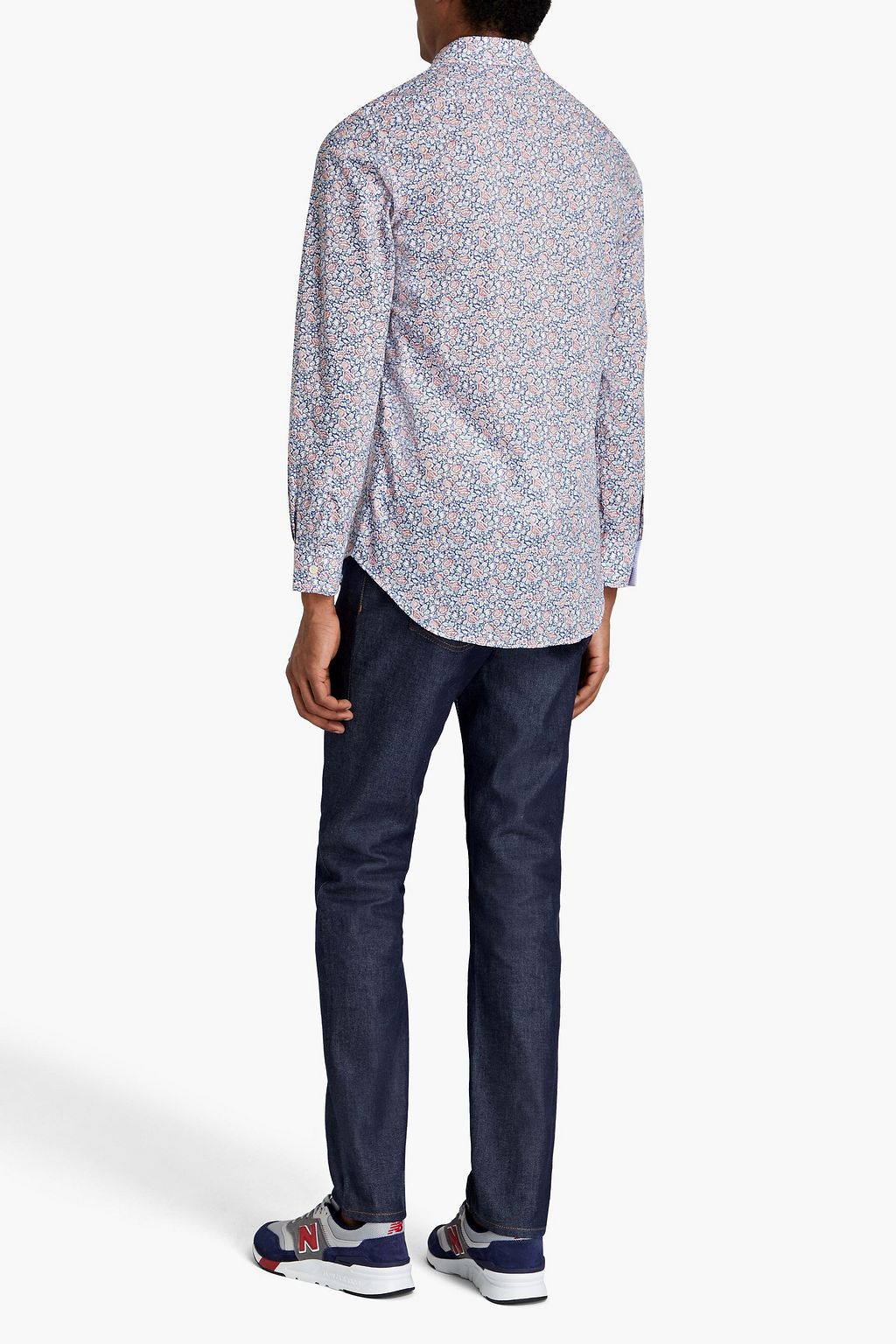 PAUL SMITH Hemd aus Baumwollpopeline mit floralem Print