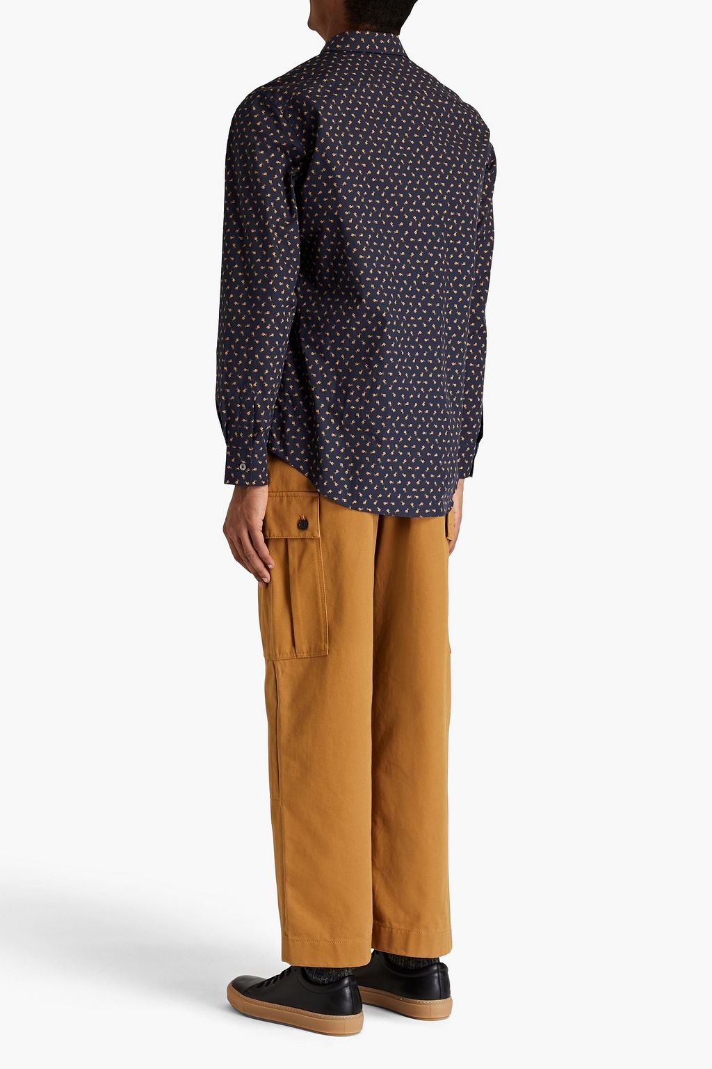 PAUL SMITH Printed organic cotton-poplin shirt