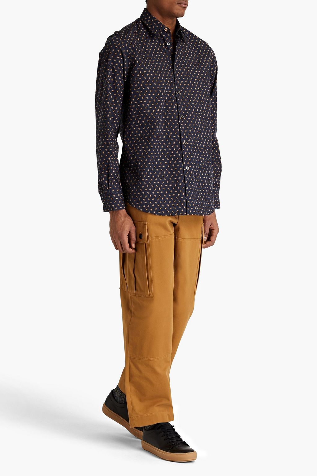 PAUL SMITH Printed organic cotton-poplin shirt