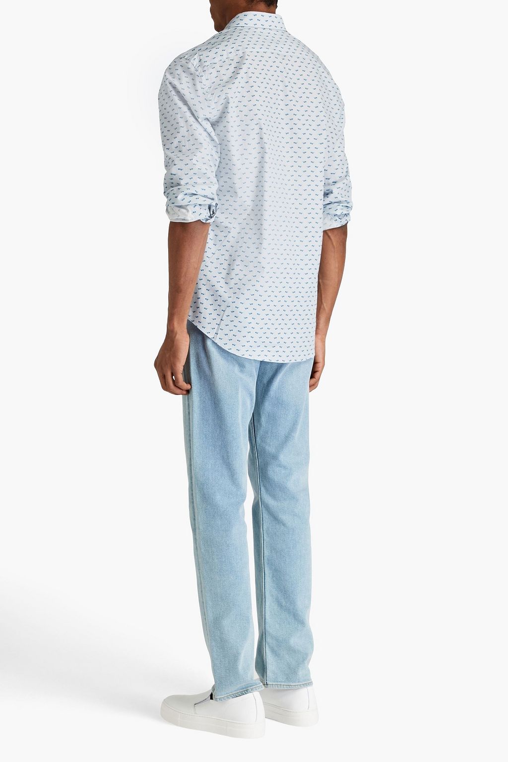 PAUL SMITH Printed cotton-poplin shirt