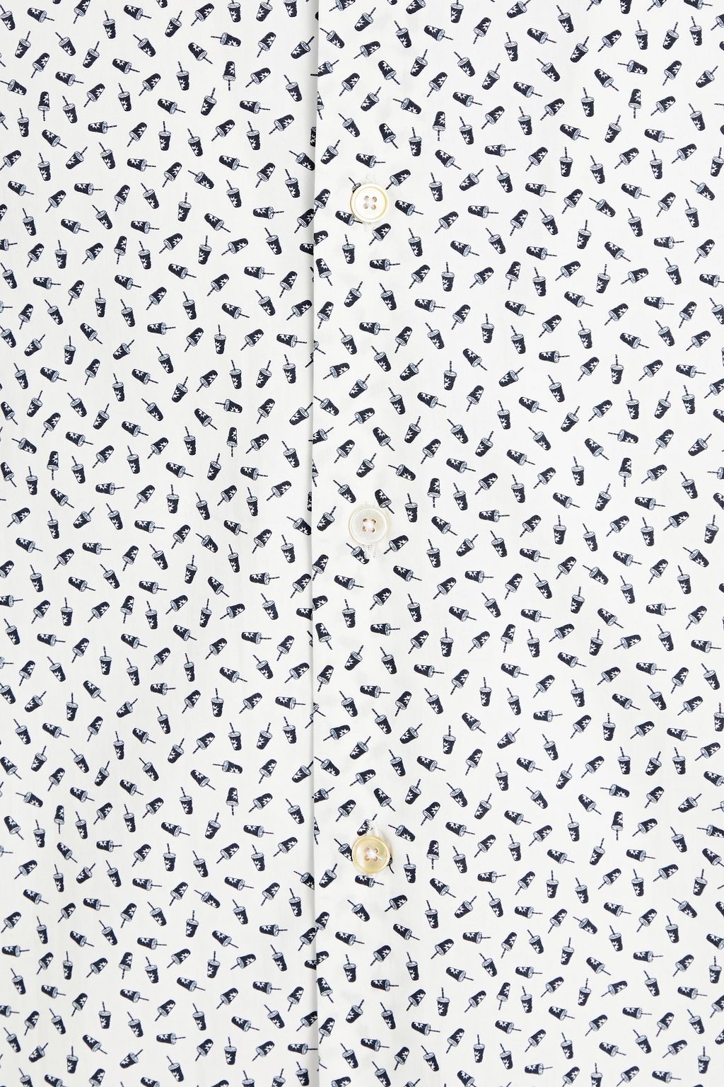 PAUL SMITH Printed cotton-poplin shirt