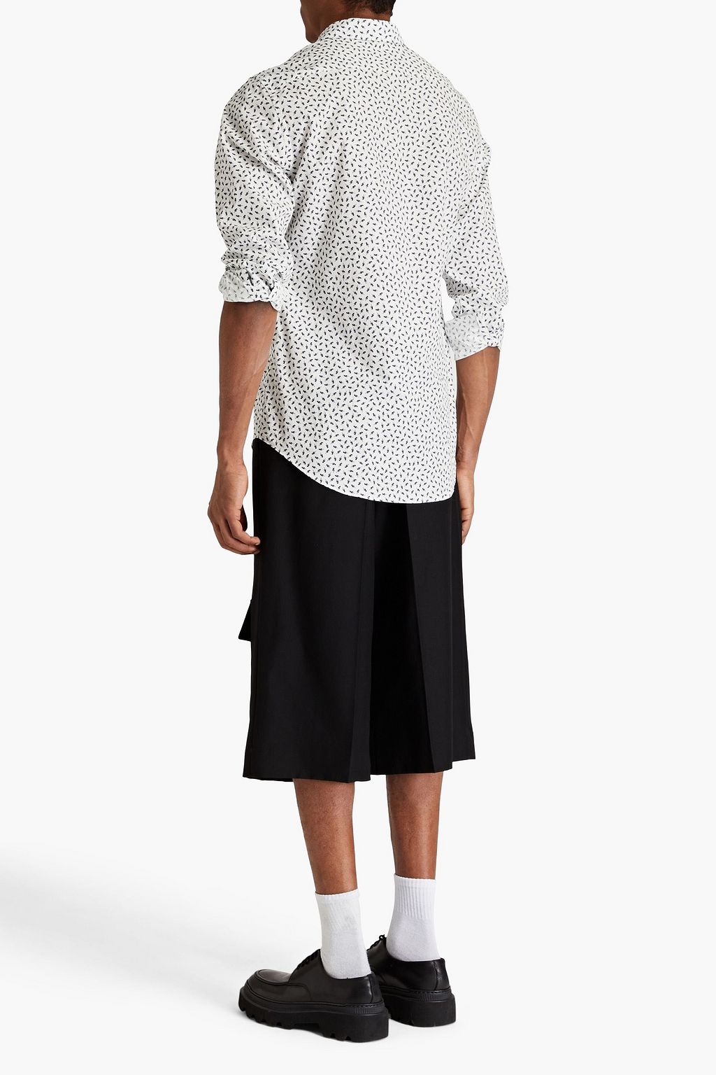 PAUL SMITH Printed cotton-poplin shirt