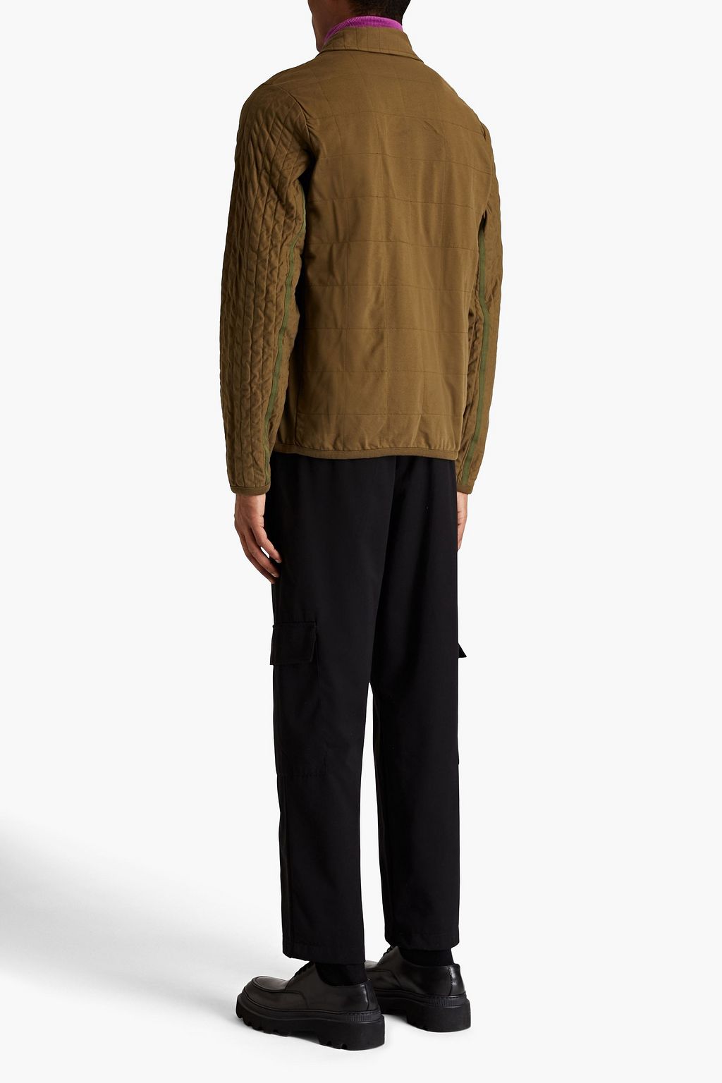 PS PAUL SMITH Quilted cotton-blend piqué jacket