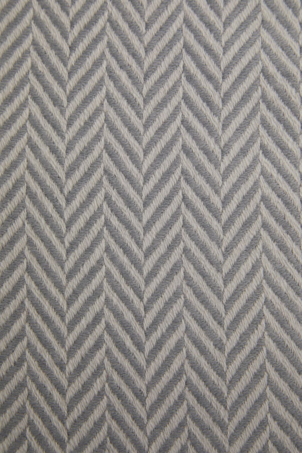 PAUL SMITH Herringbone jacquard-knit wool scarf