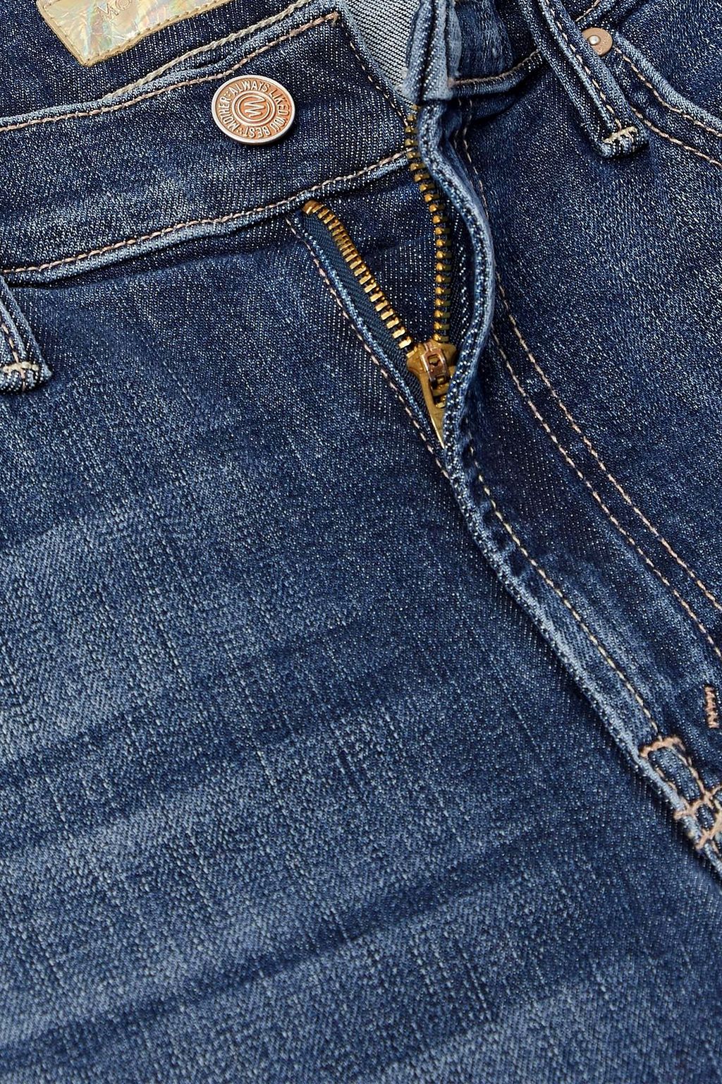 MOTHER Insider frayed high-rise kick-flare jeans