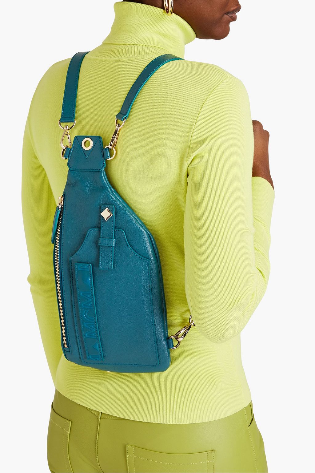 MCM Convertible pebbled-leather backpack