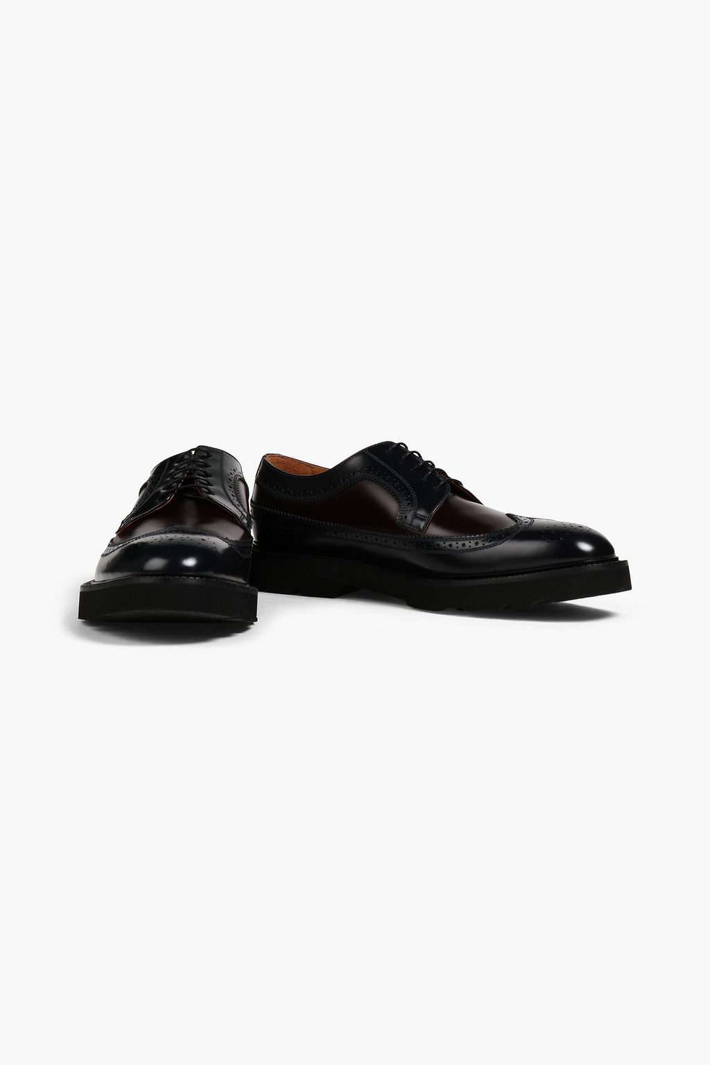 PAUL SMITH Count perforated polished-leather brogues