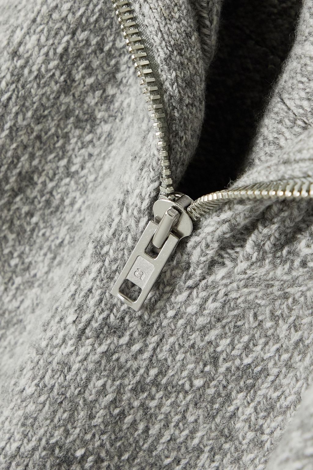 ALEXANDER WANG Mélange wool-blend half-zip sweater
