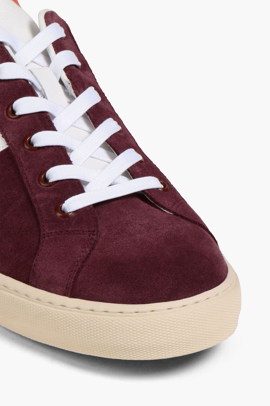 PAUL SMITH Hansen leather-trimmed suede sneakers