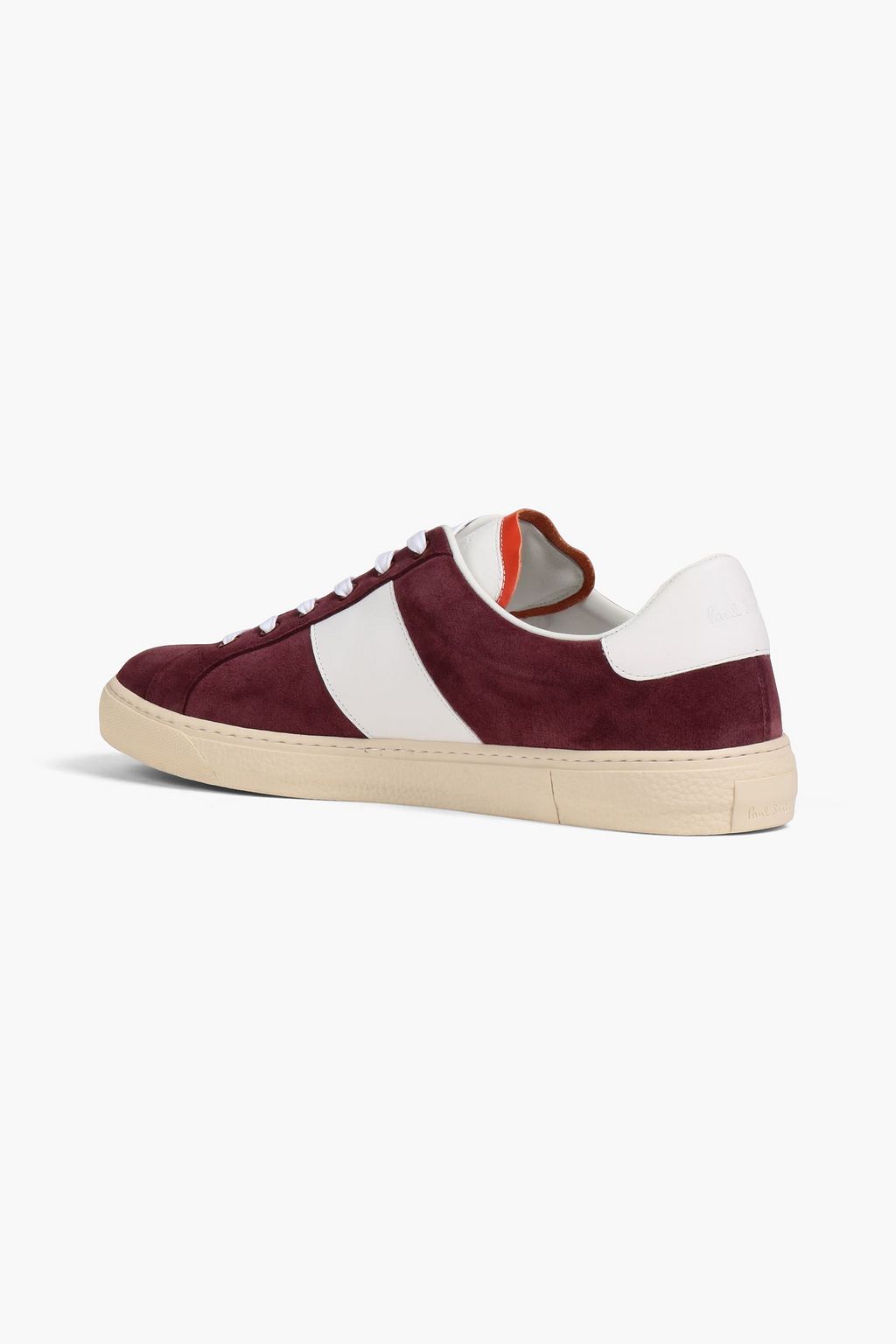 PAUL SMITH Hansen leather-trimmed suede sneakers