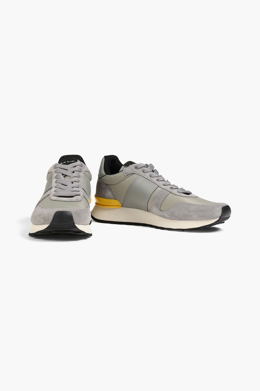 PAUL SMITH Eighties ripstop, leather and suede sneakers