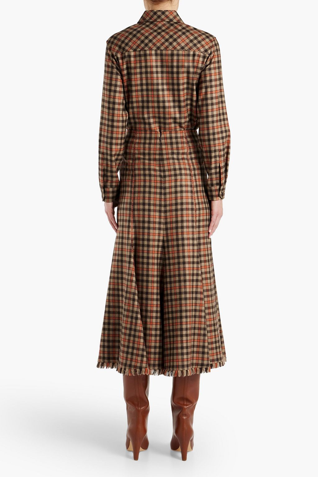 GABRIELA HEARST Marcello checked cashmere-flannel shirt