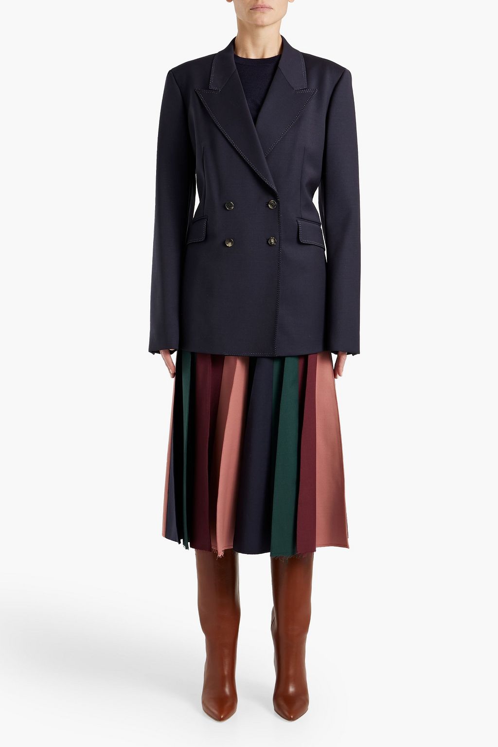 GABRIELA HEARST Angela double-breasted wool-blend blazer