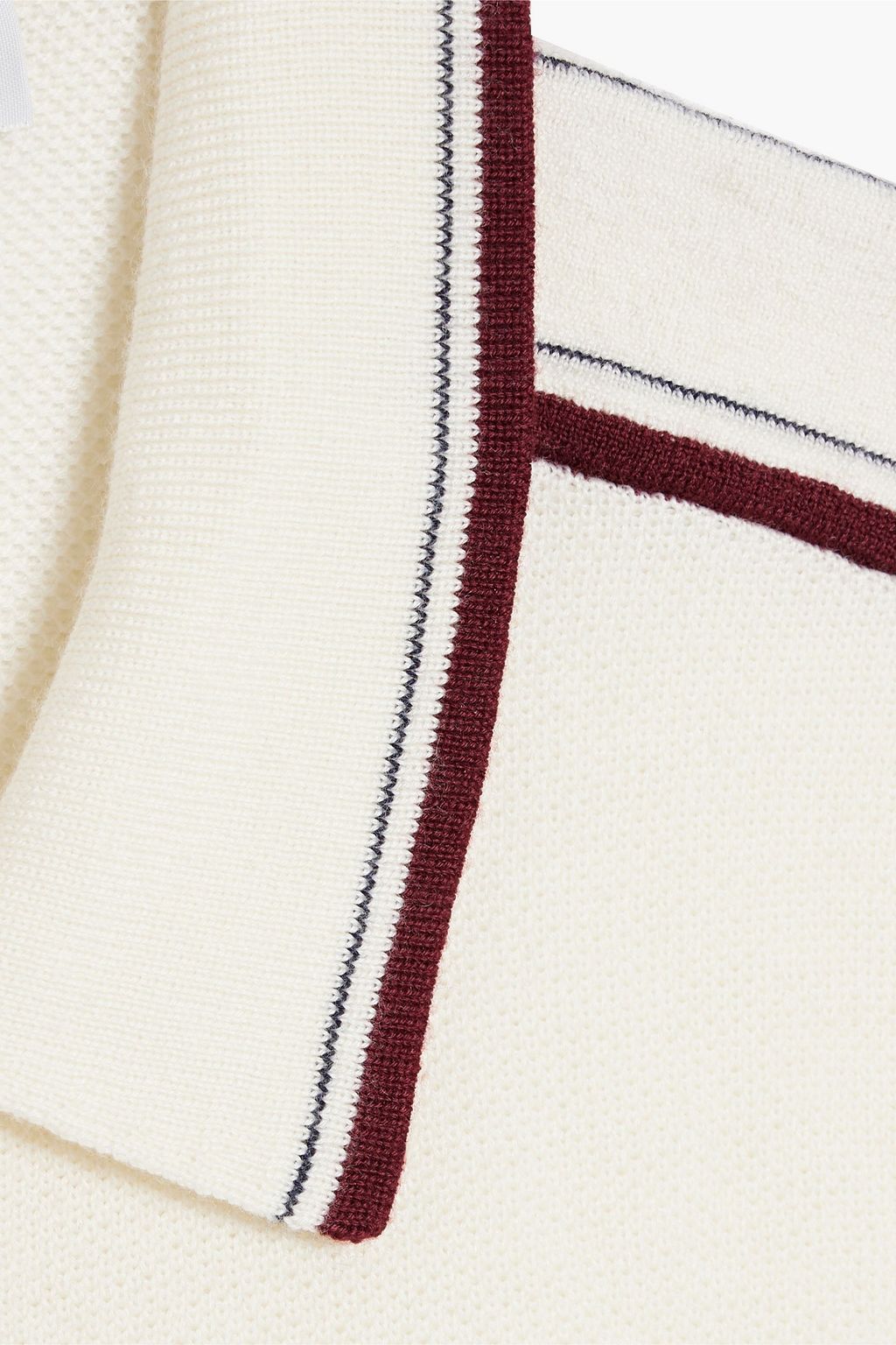 GABRIELA HEARST Duke striped cashmere polo shirt