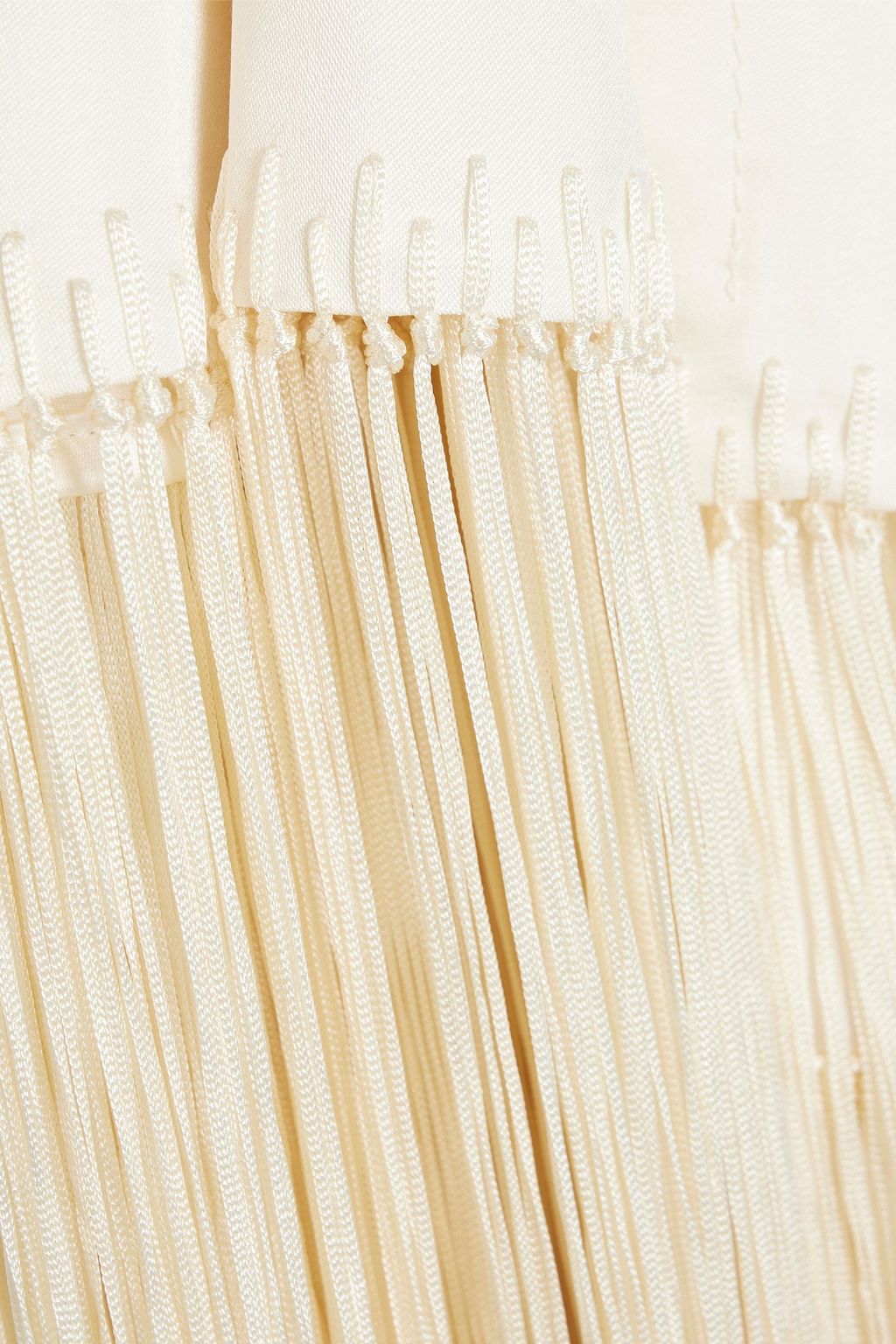 GABRIELA HEARST Ramino fringed silk-twill hooded coat