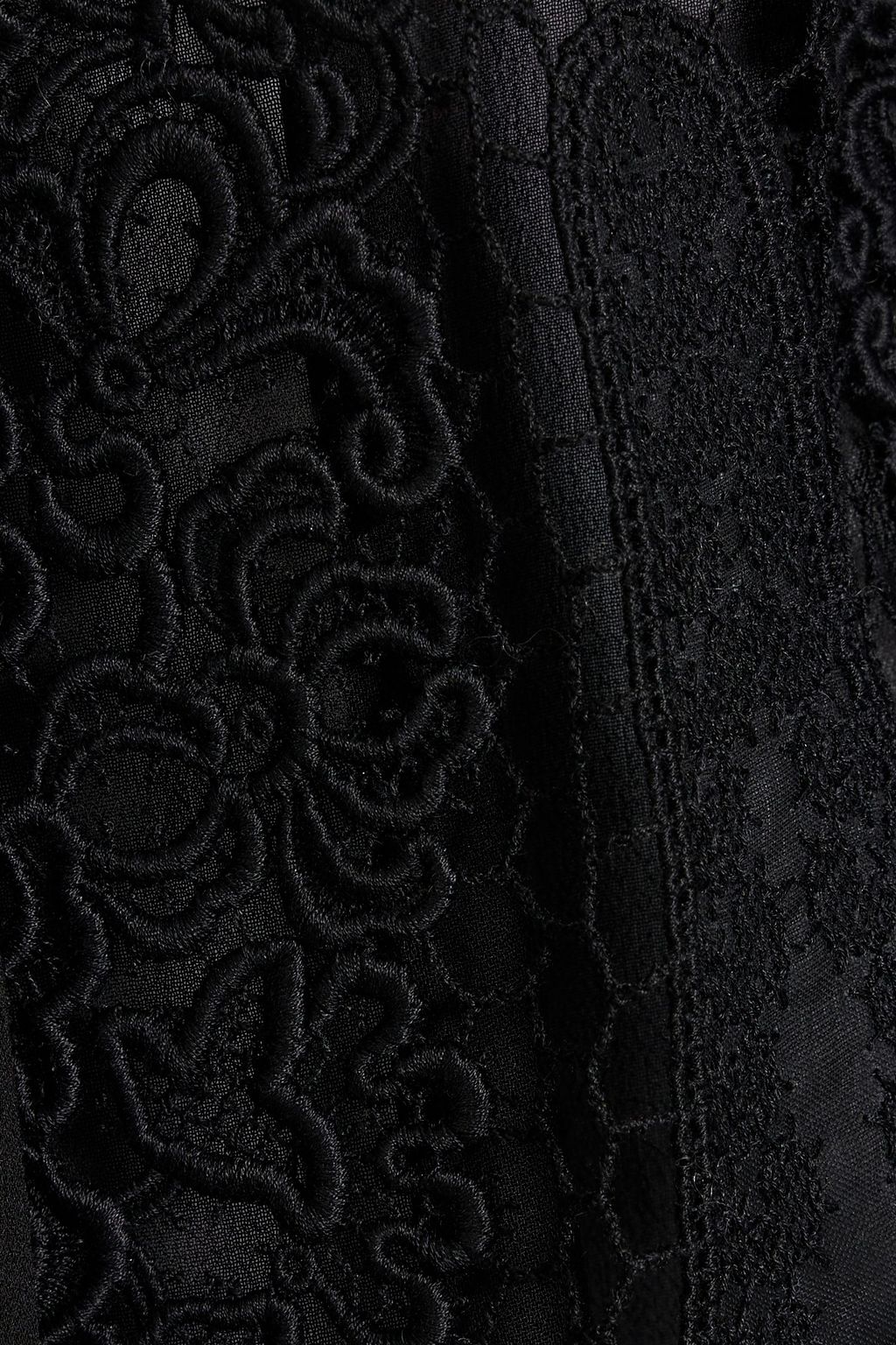 GABRIELA HEARST Gia lace-paneled silk-georgette blouse