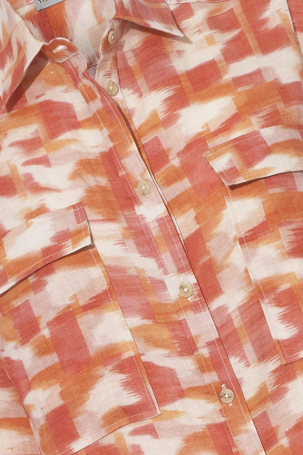 THREE GRACES LONDON Willow printed linen shirt