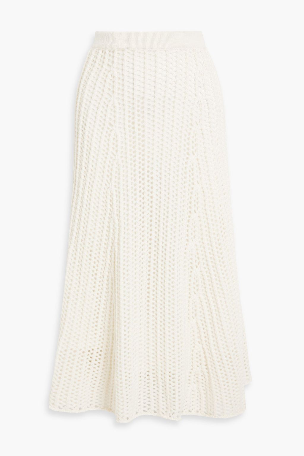Open knit midi best sale skirt