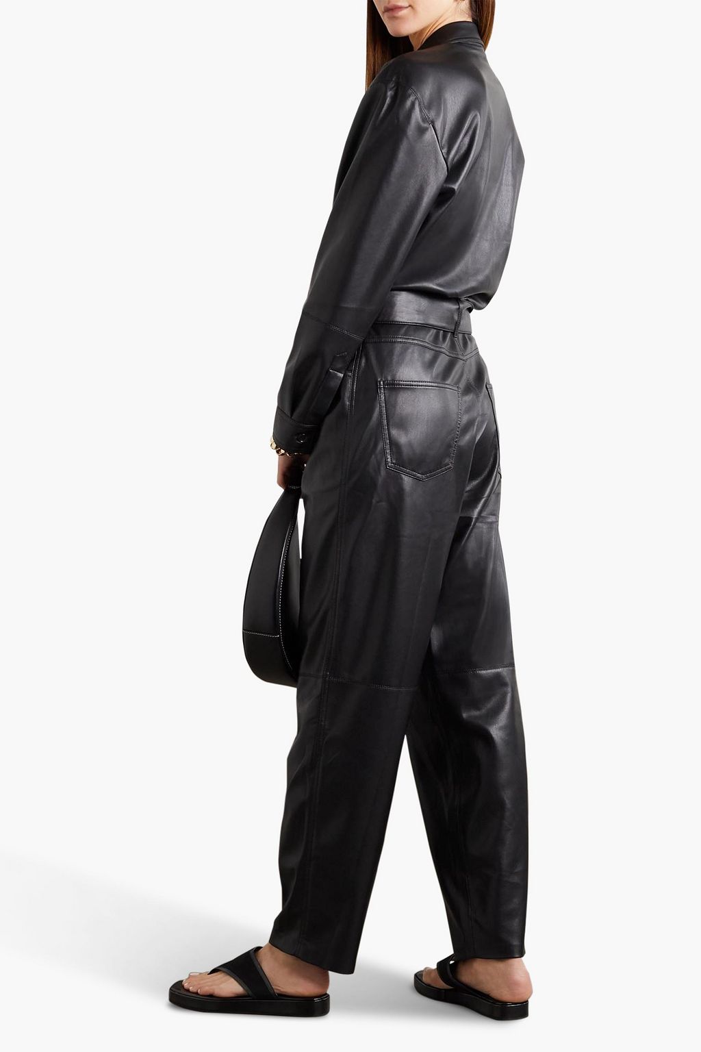 NANUSHKA Ashton faux leather jumpsuit | THE OUTNET