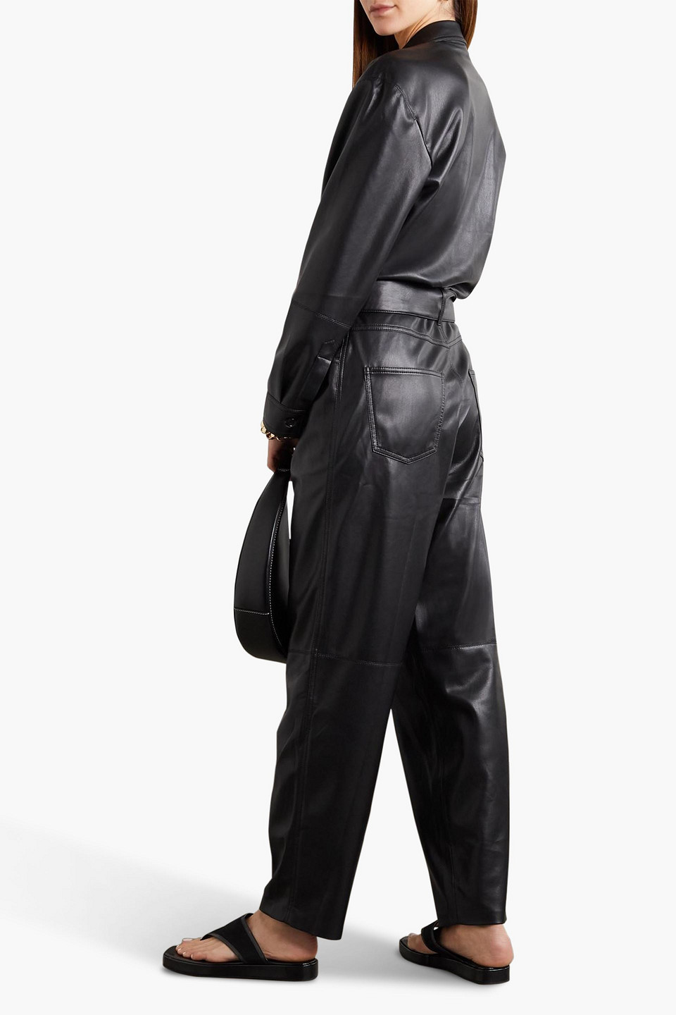 Nanushka leather jumpsuit 2025